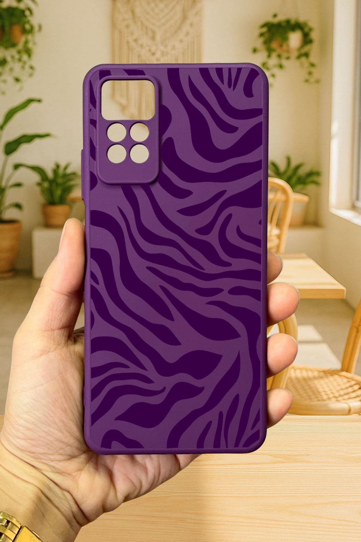 Redmi Note 11 Pro ve Note 12 Pro4G ZEBRA DESENLİ Silikon Darbe Emici Klasik Korumalı Rubber Kılıf