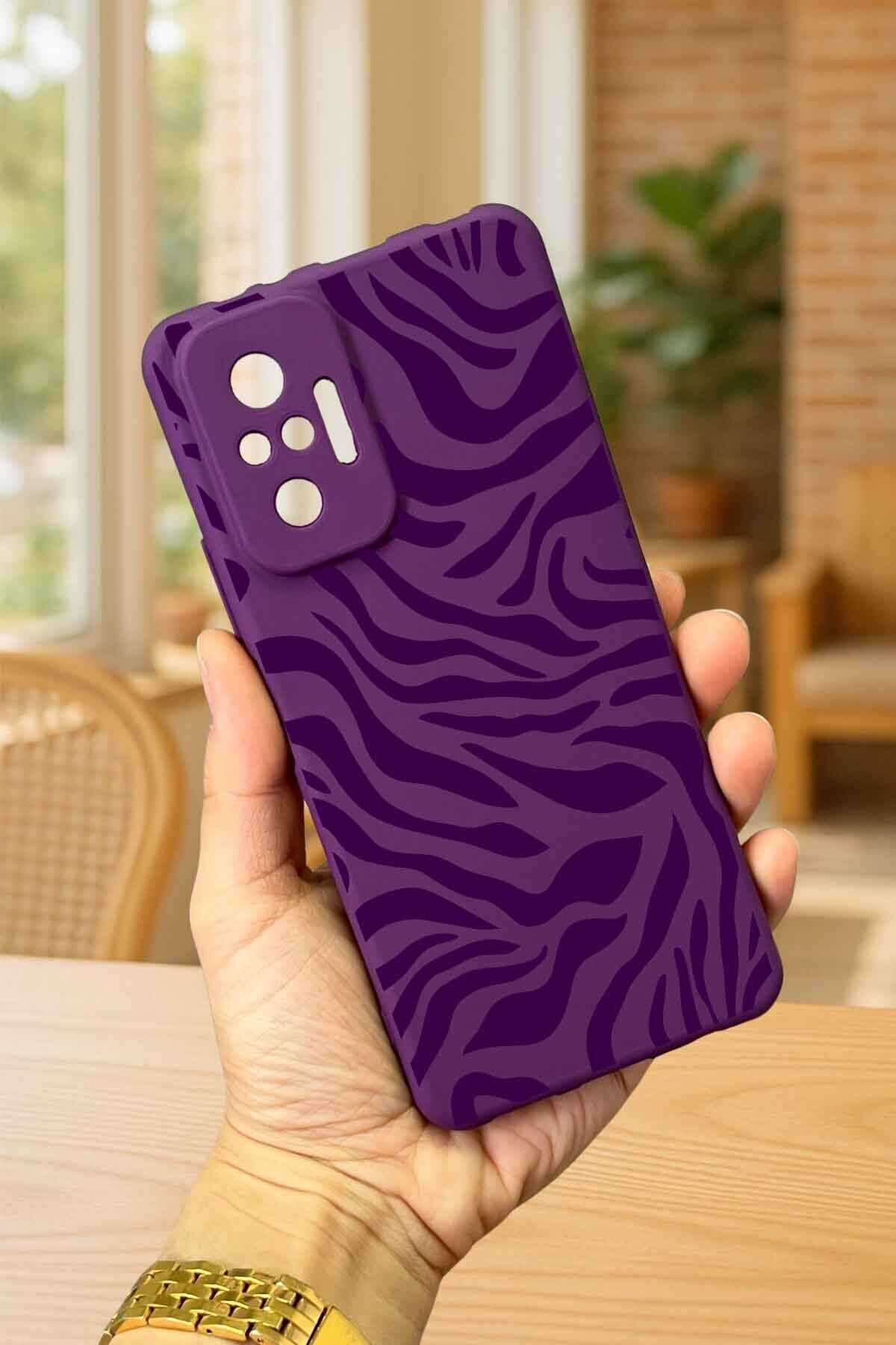 Xiaomi Redmi Note 1O Pro ZEBRA DESENLİ Silikon Darbe Emici Klasik Korumalı Rubber Kılıf