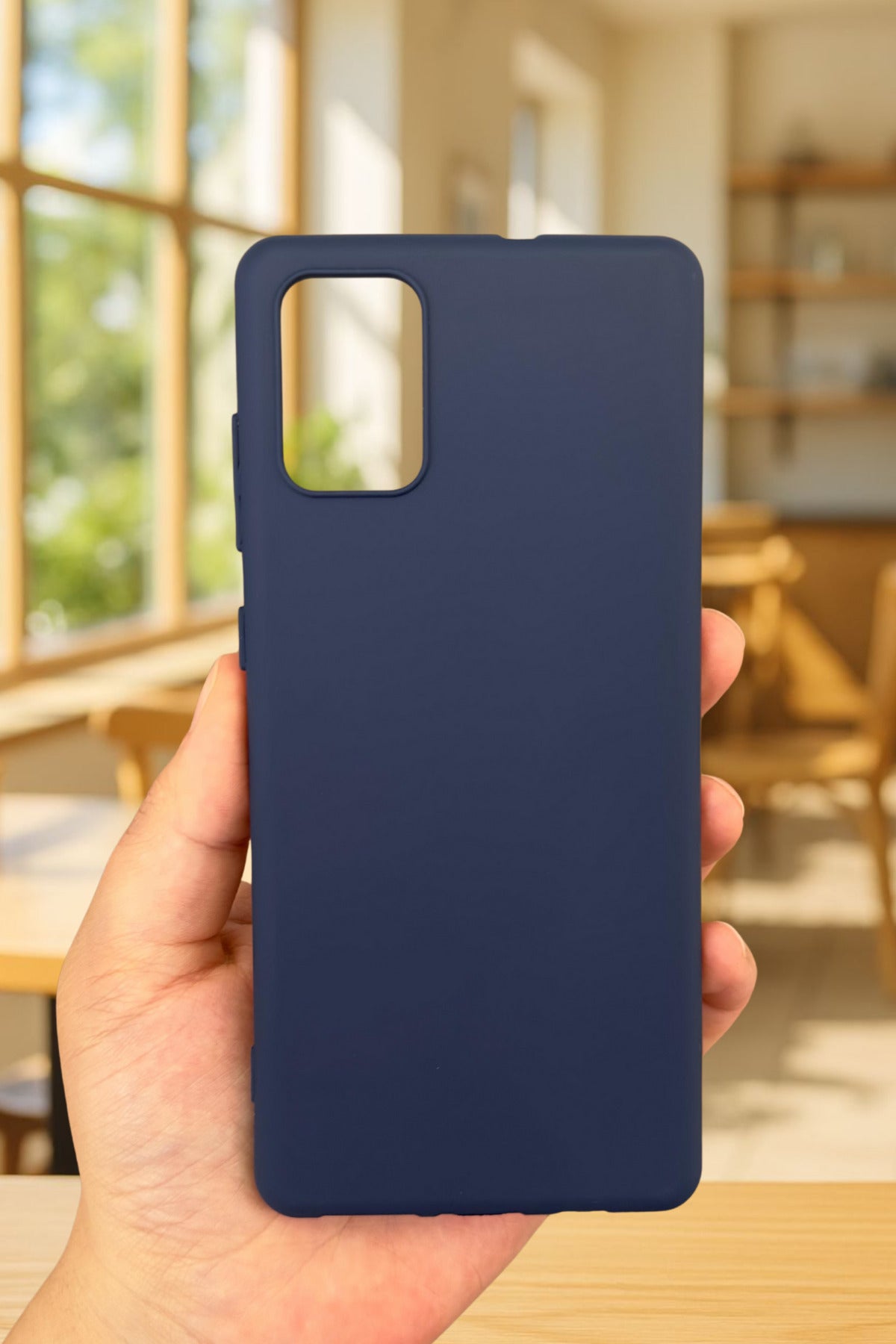 Samsung Galaxy A71 Silikon Darbe Emici Klasik Korumalı Rubber Kılıf
