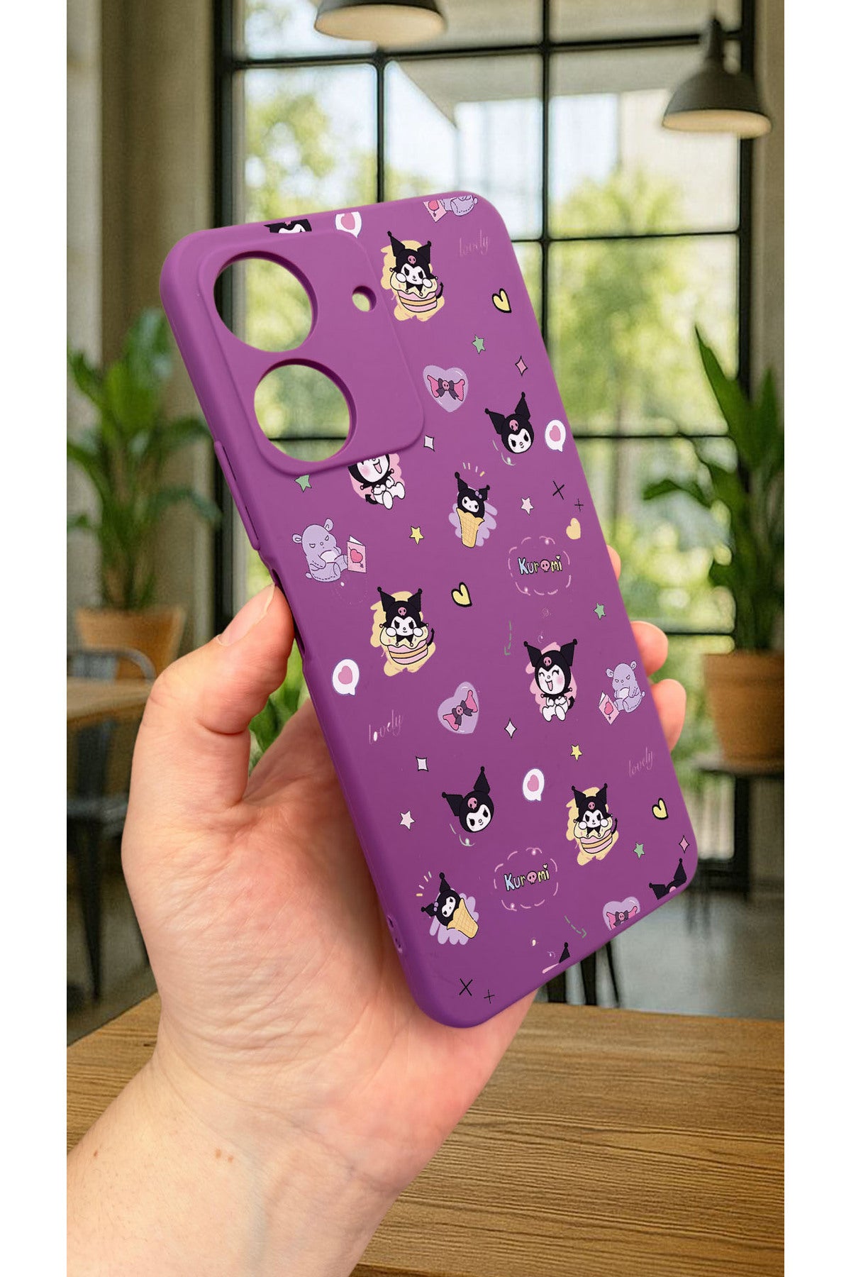 REDMİ 13C-KUROMI DESENLİ Lansman Kamera Korumalı Yumuşak Silikon RUBBER Kılıf