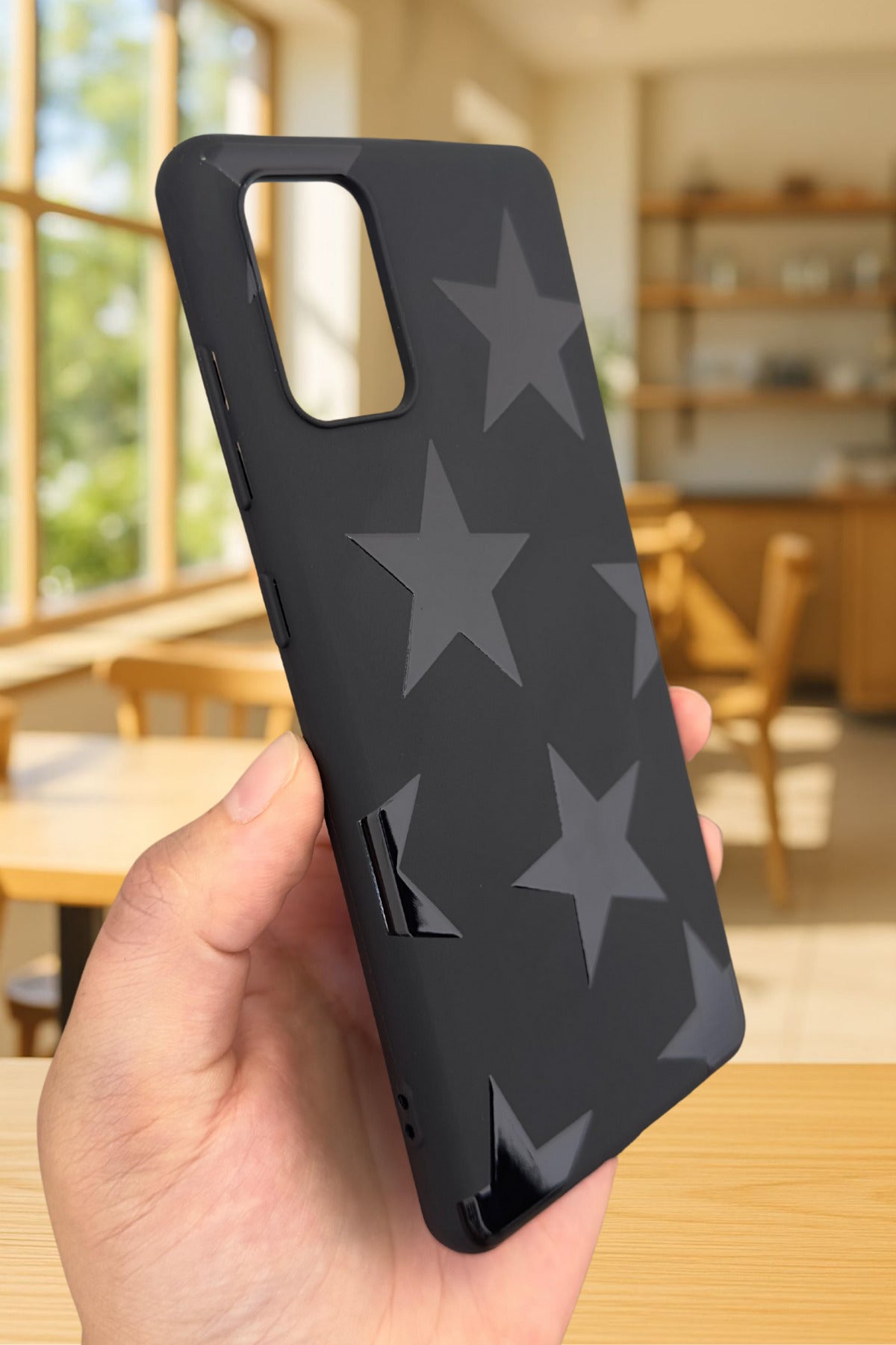 Samsung Galaxy A51 Uyumlu STAR Silikon Darbe Emici Klasik Korumalı Rubber Kılıf