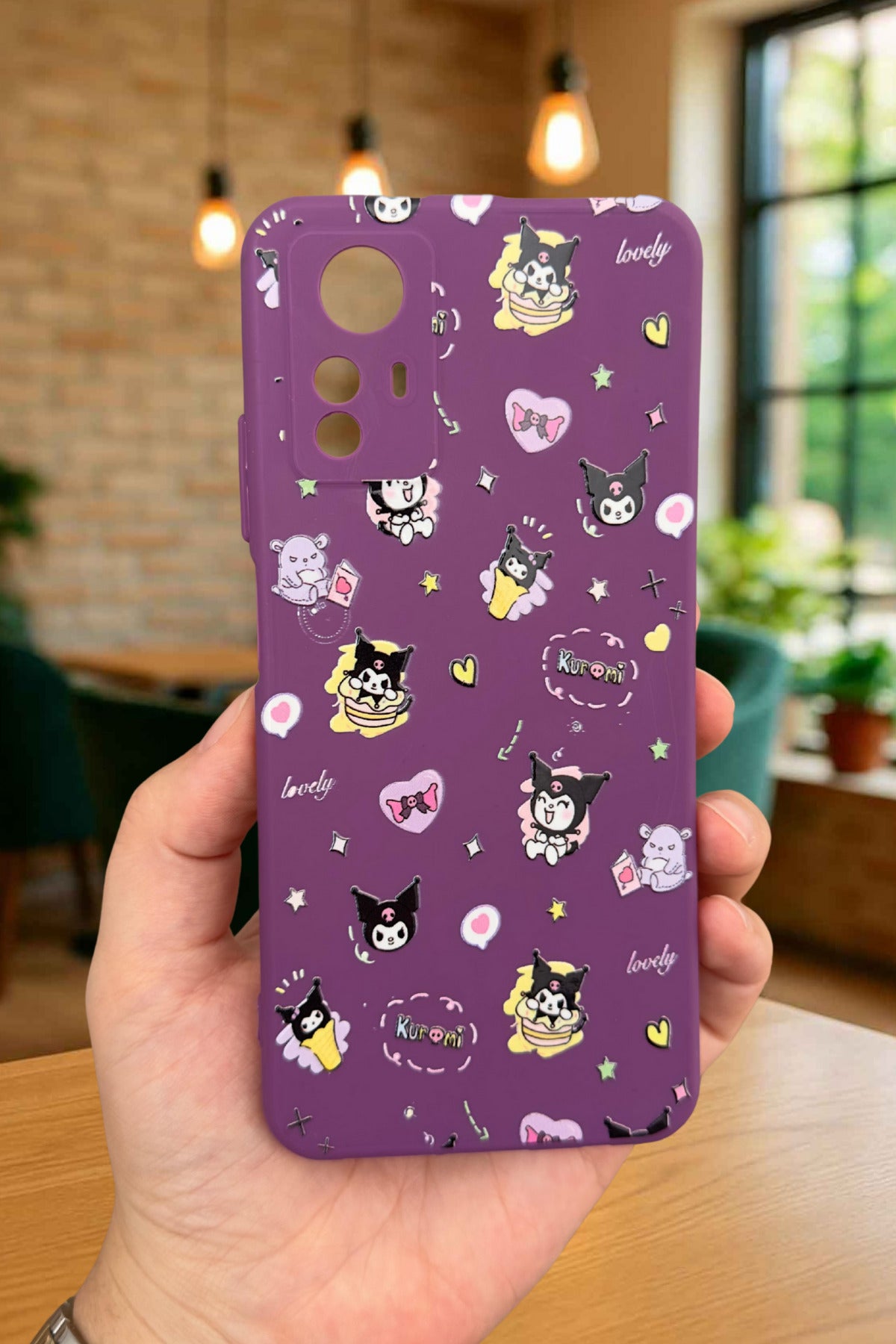 Xiaomi Redmi Note 12S - KURUMI DESENLİ Silikon Darbe Emici Klasik Korumalı Rubber Kılıf