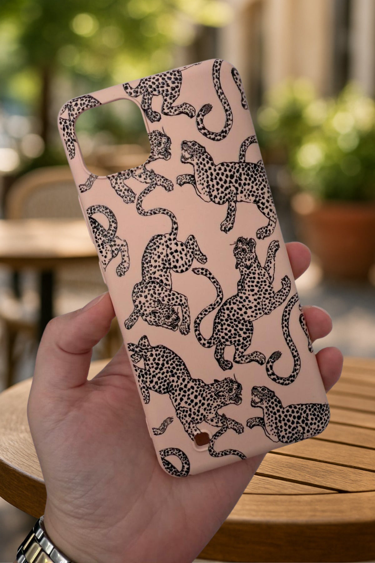 Realme C11 - LEOPAR DESENLİ Silikon Darbe Emici Klasik Korumalı Rubber Kılıf