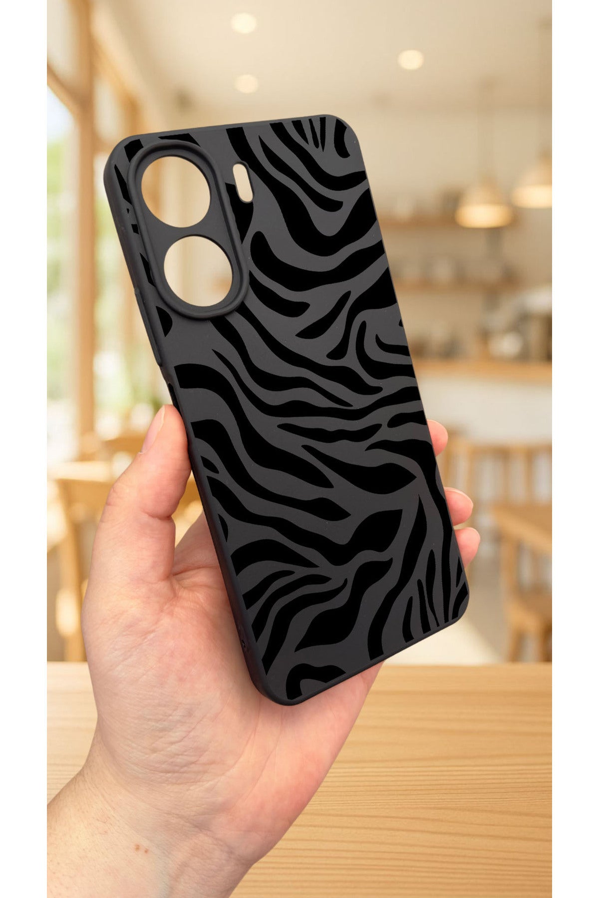 REDMİ 13C-ZEBRA DESENLİ Lansman Kamera Korumalı Yumuşak Silikon RUBBER Kılıf