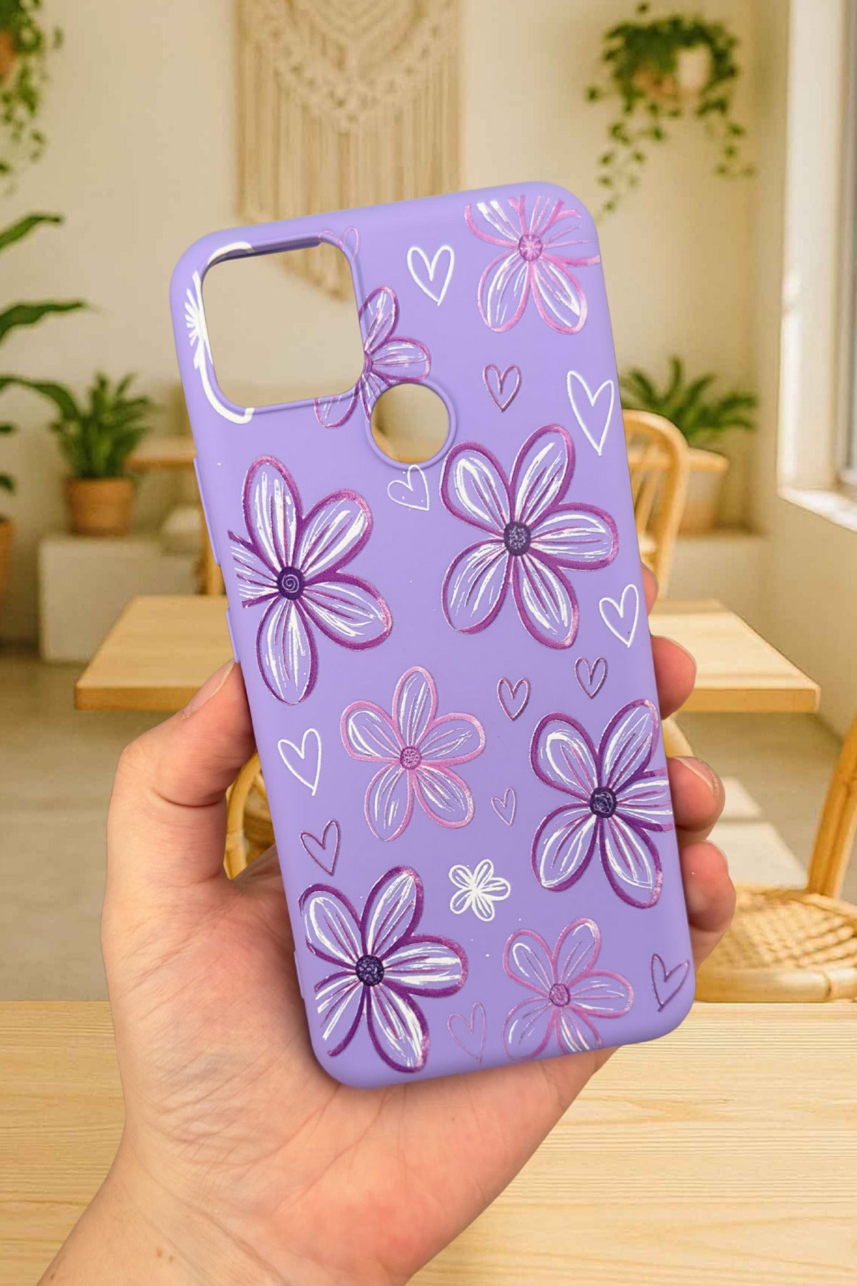 Realme C25 Uyumlu Kılıf ÇİÇEK DESENLİ Silikon Darbe Emici Klasik Korumalı Rubber Kapak