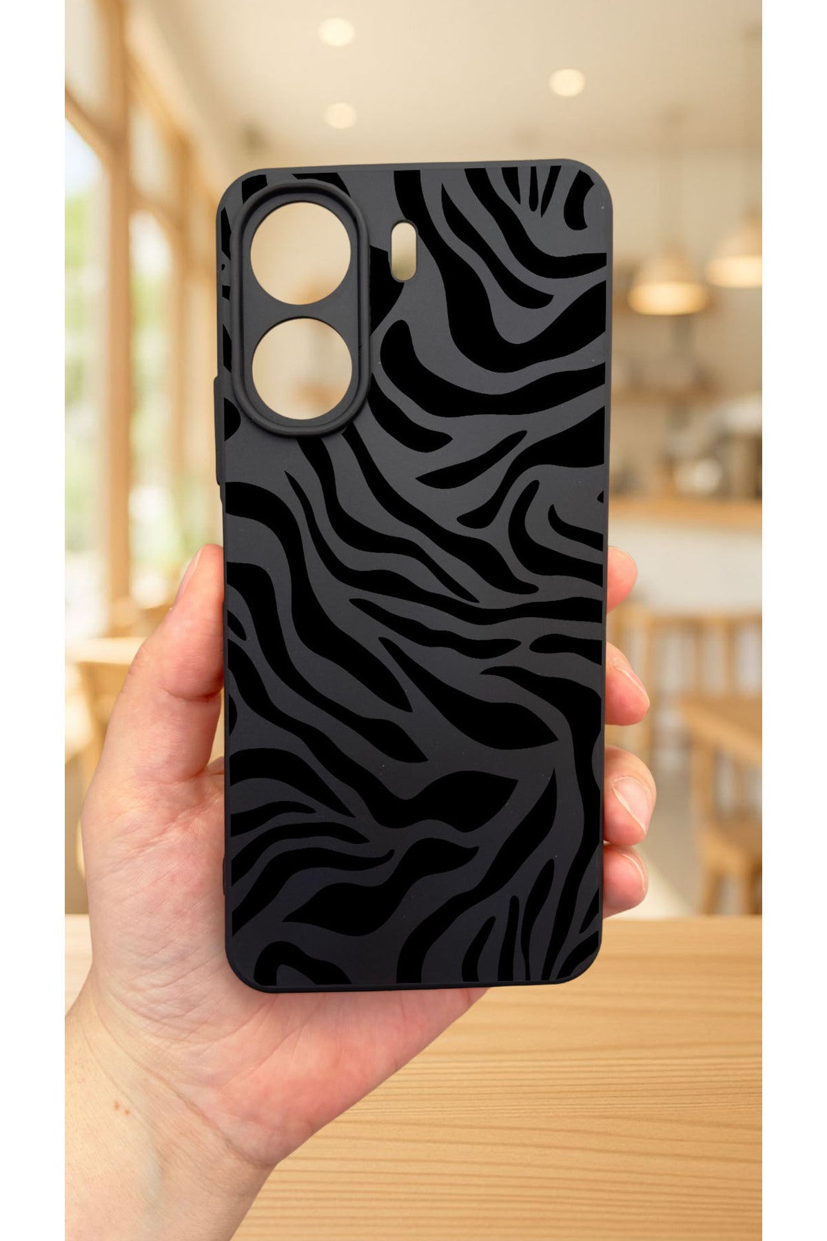 REDMİ 13C-ZEBRA DESENLİ Lansman Kamera Korumalı Yumuşak Silikon RUBBER Kılıf