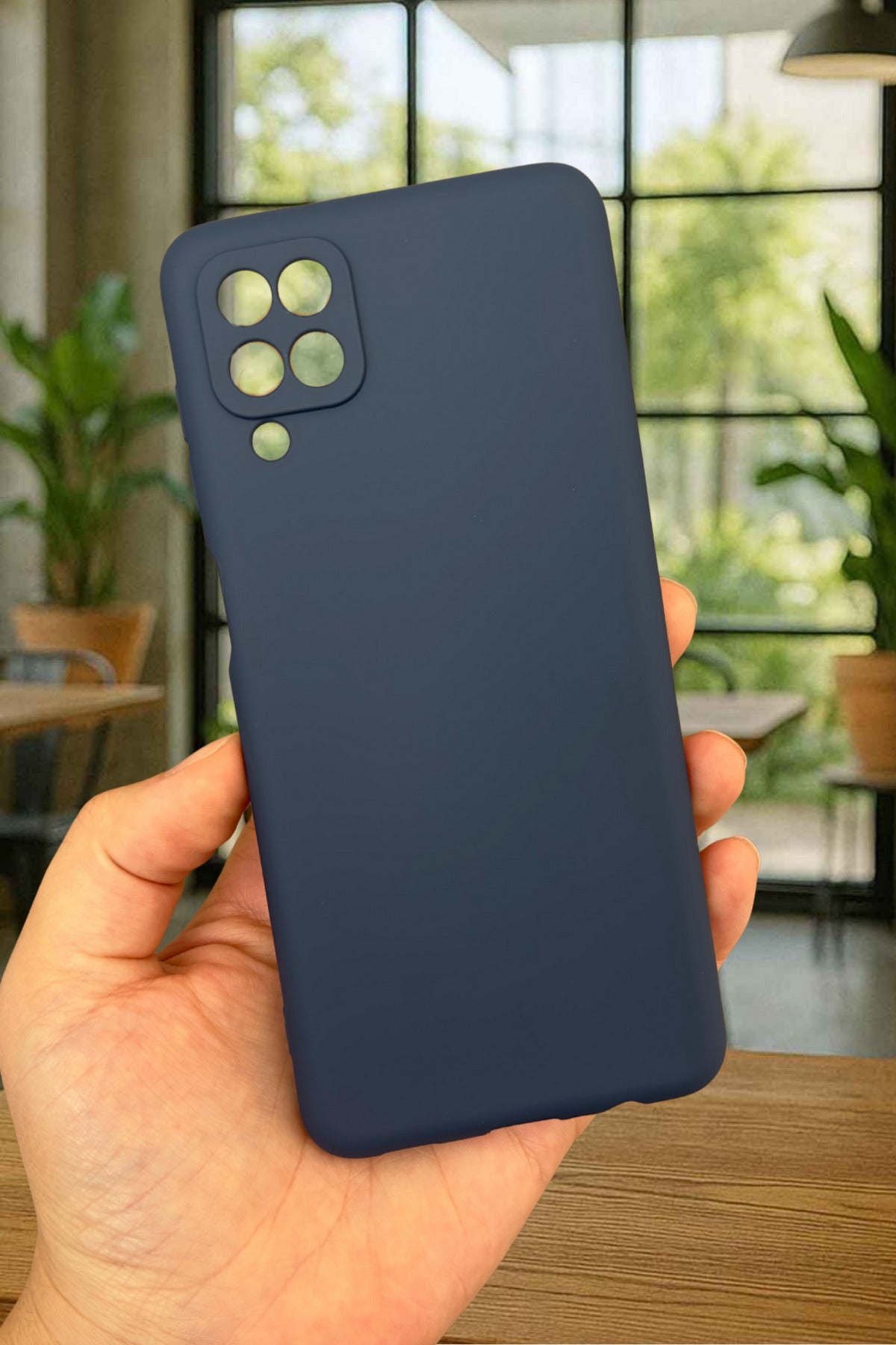 Samsung Galaxy A12 Silikon Darbe Emici Klasik Korumalı Rubber Kılıf