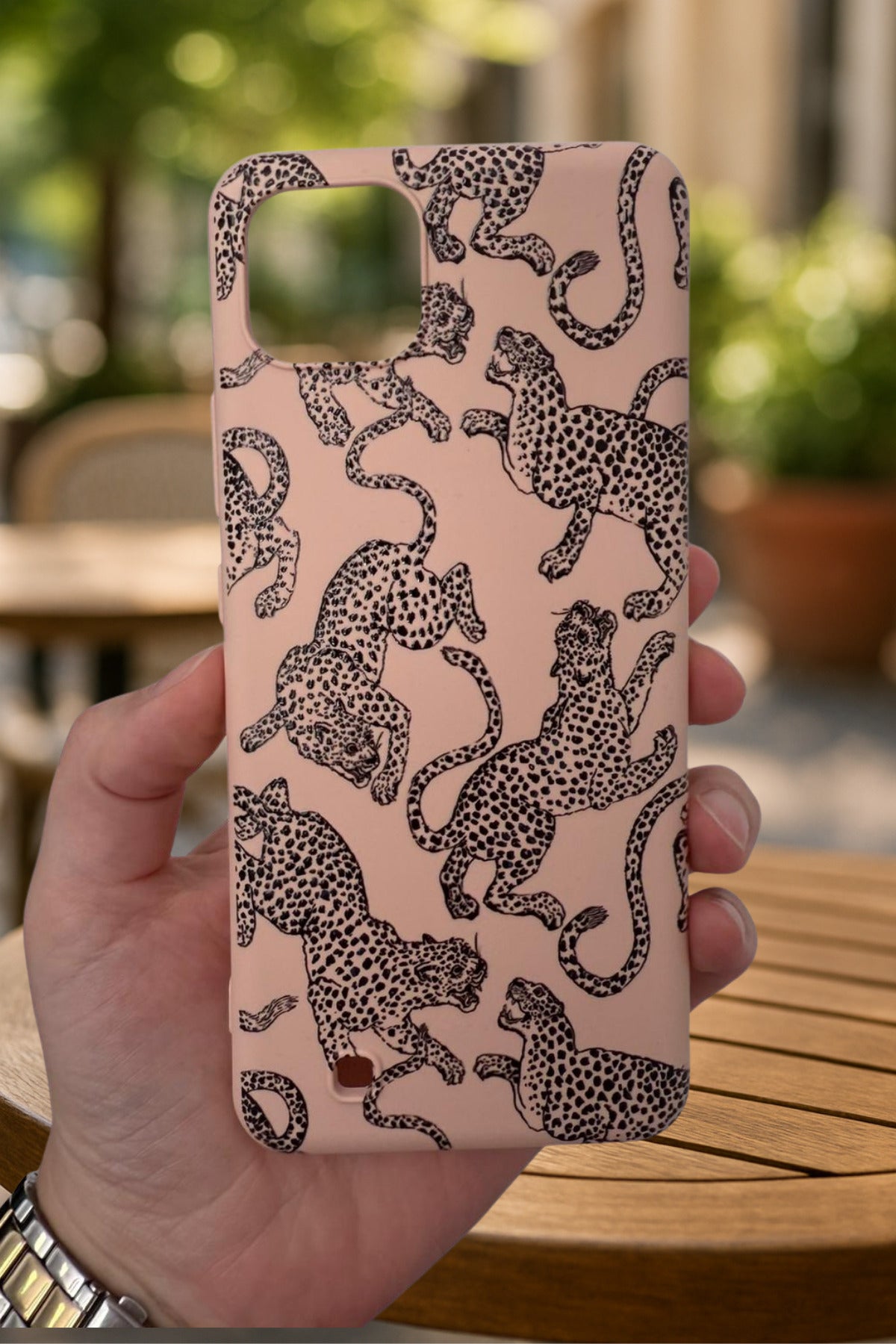 Realme C11 - LEOPAR DESENLİ Silikon Darbe Emici Klasik Korumalı Rubber Kılıf