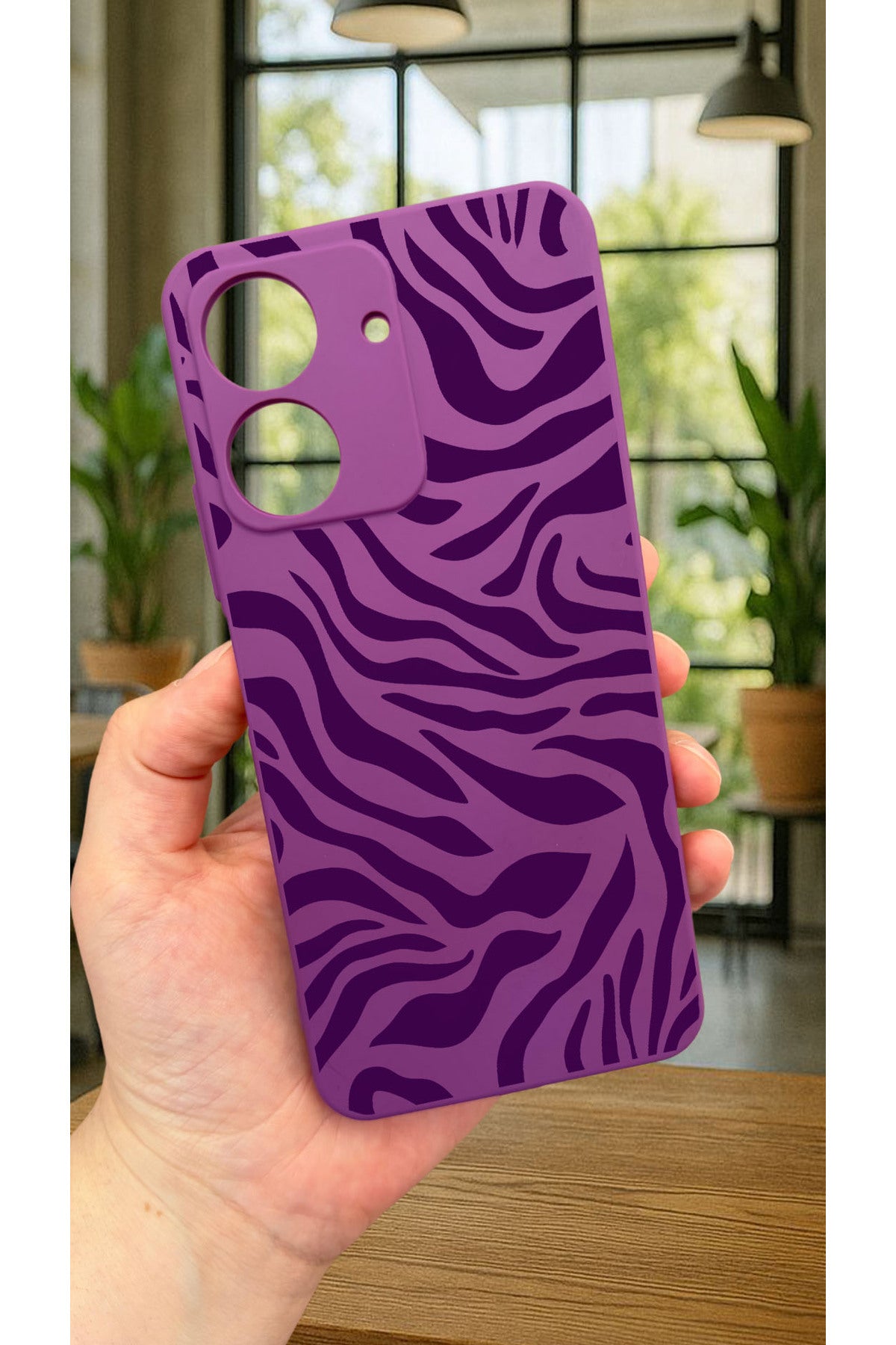 REDMİ 13C-ZEBRA DESENLİ Lansman Kamera Korumalı Yumuşak Silikon RUBBER Kılıf