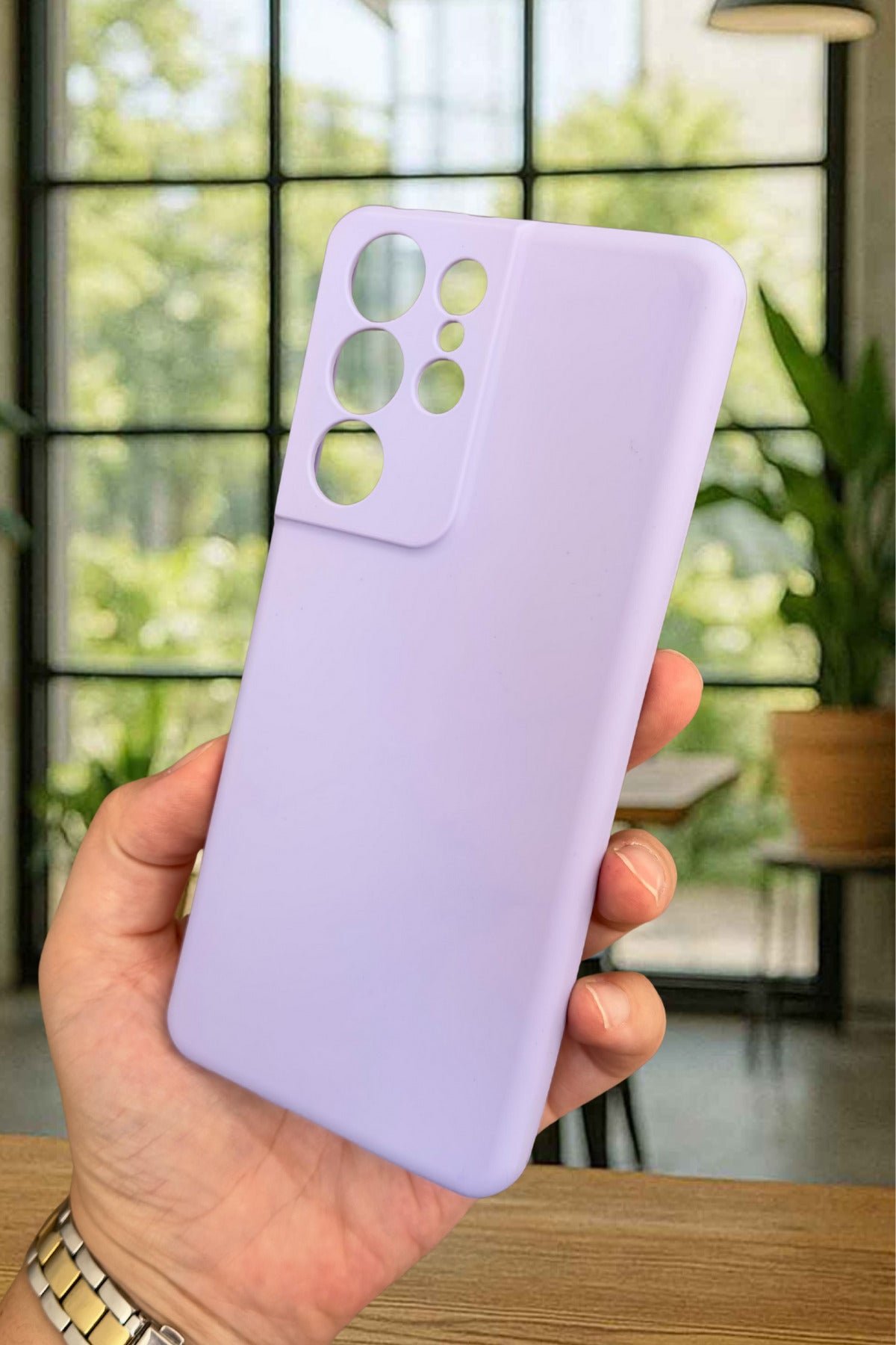 Samsung Galaxy S21 Ultra Silikon Darbe Emici Klasik Korumalı Rubber Kılıf