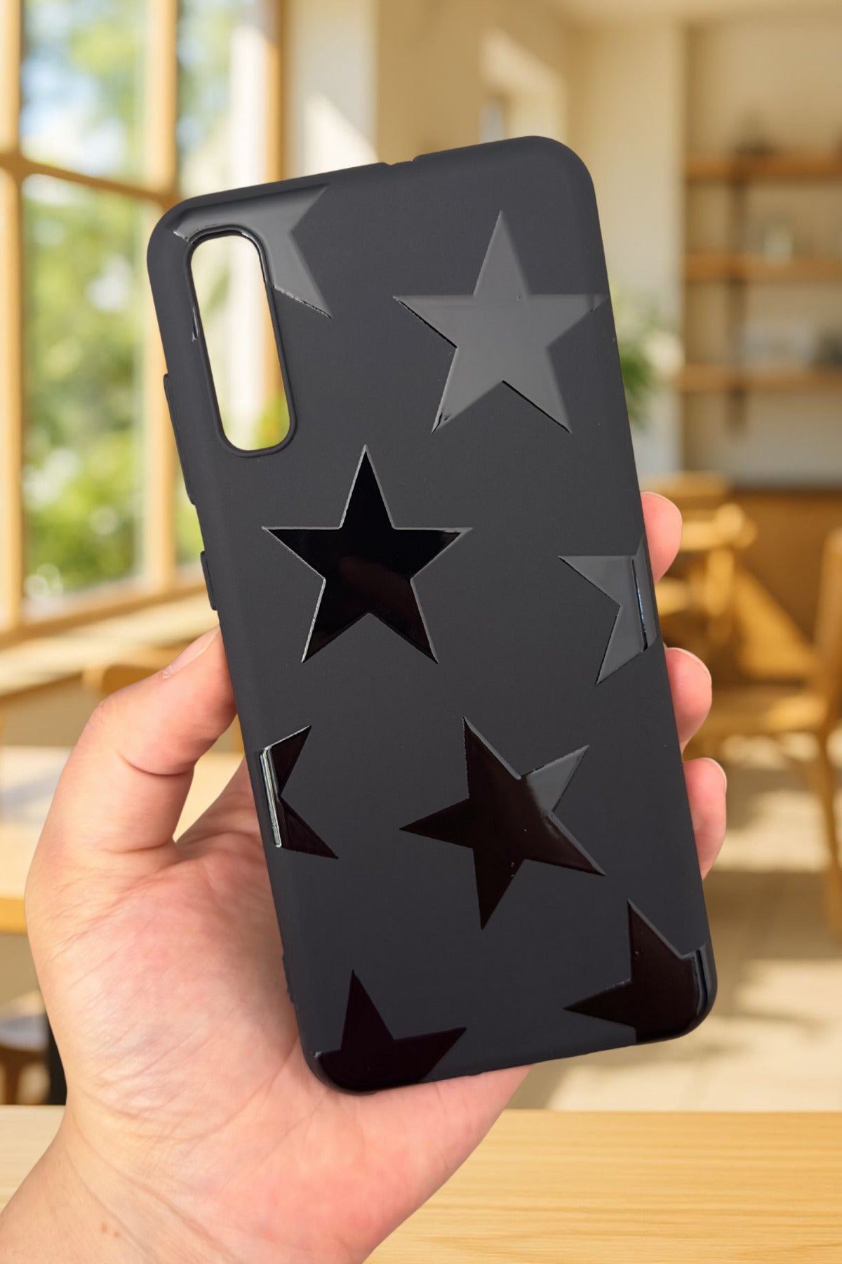 Samsung Galaxy A70 Uyumlu STAR Silikon Darbe Emici Klasik Korumalı Rubber Kılıf
