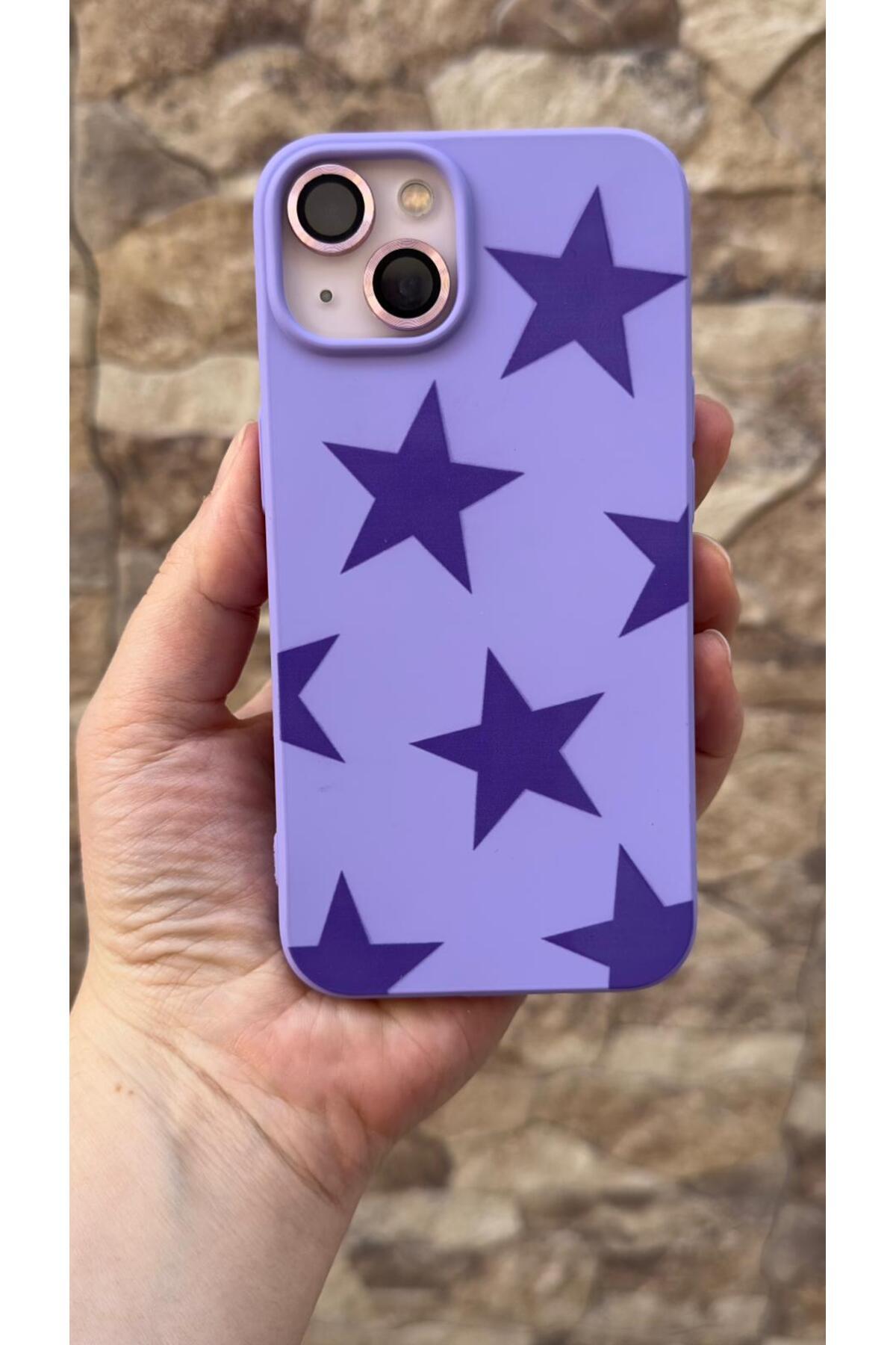 iPhone 13 Uyumlu Star Silikon Darbe Emici Klasik Korumalı Rubber Kılıf