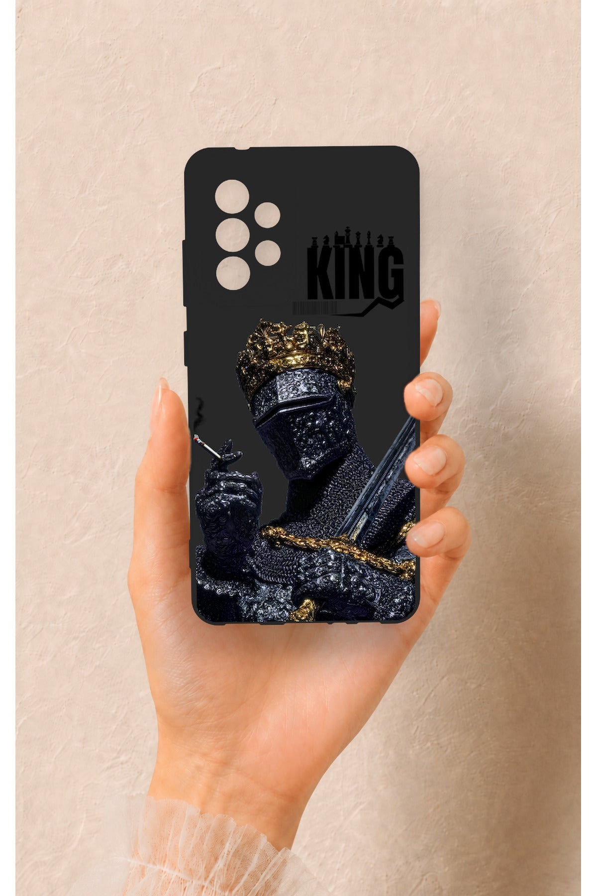 Samsung A52 Uyumlu King Desenli Silikon Kılıf