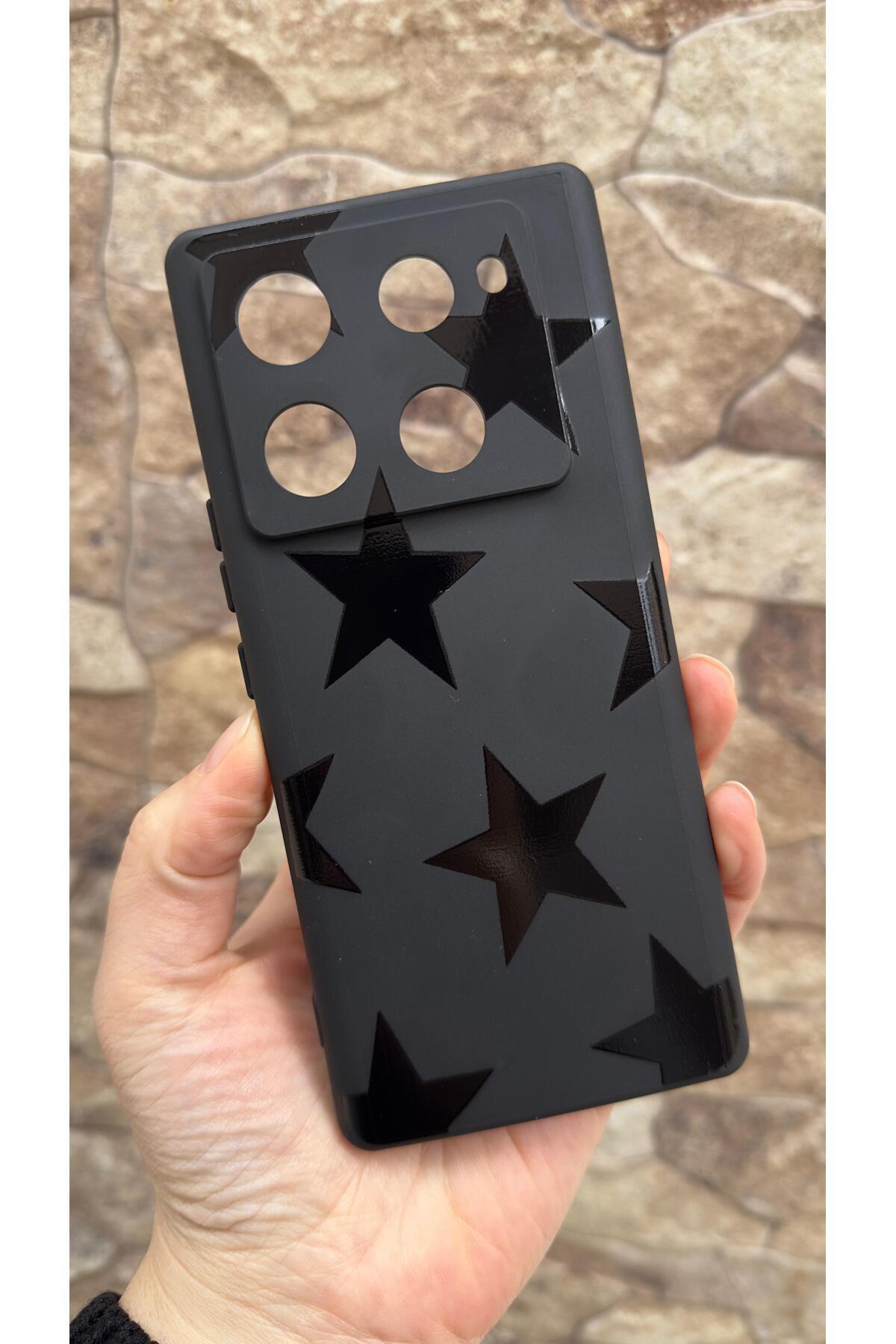 İnfınıx Note 40 Pro Plus 5G Uyumlu Star Silikon Darbe Emici Klasik Korumalı Rubber Kılıf