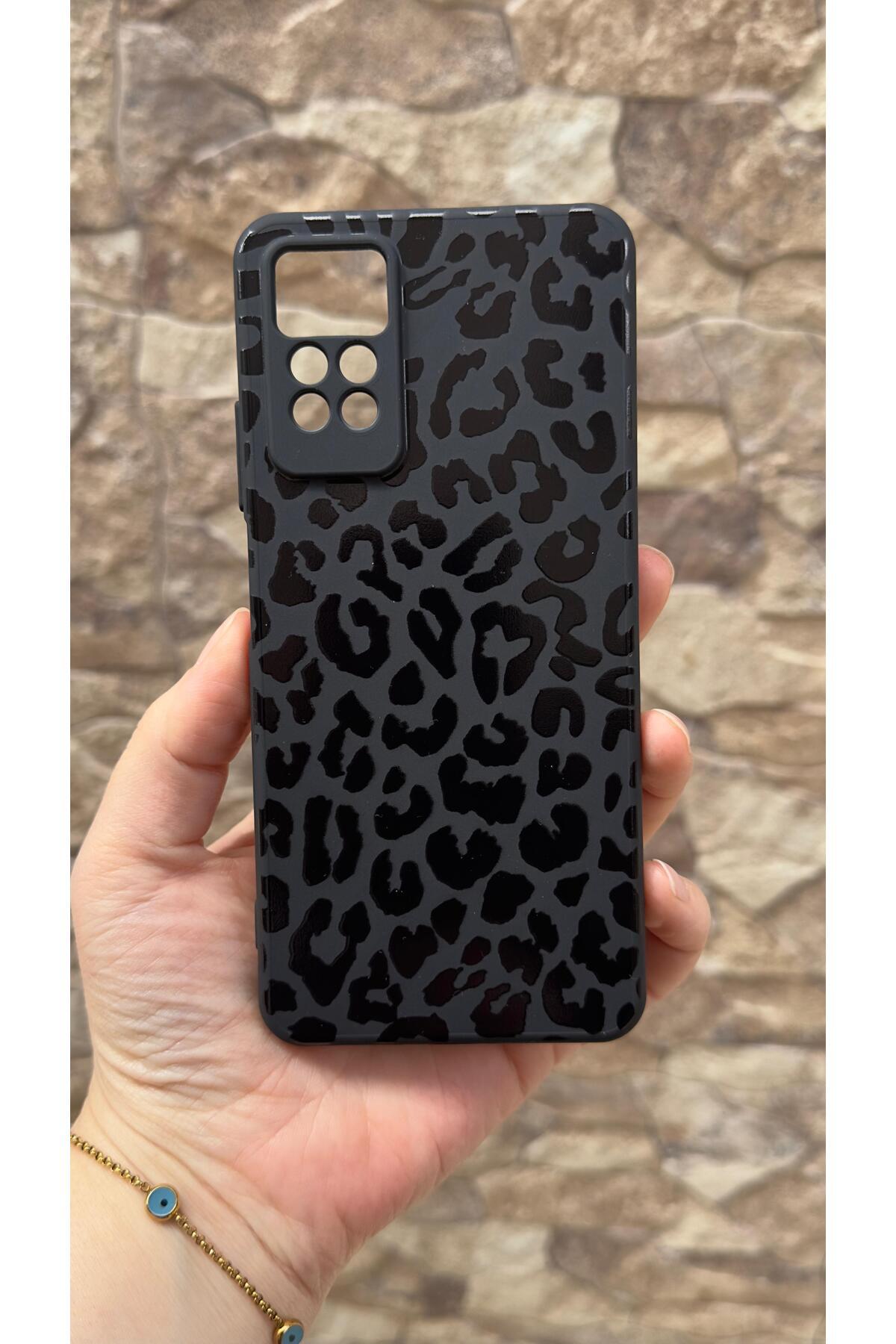 Redmi Note 11 Pro/Note 12 Pro 4G Uyumlu Leopar Desenli Silikon Darbe Emici Klasik Korumalı Rubber Kılıf