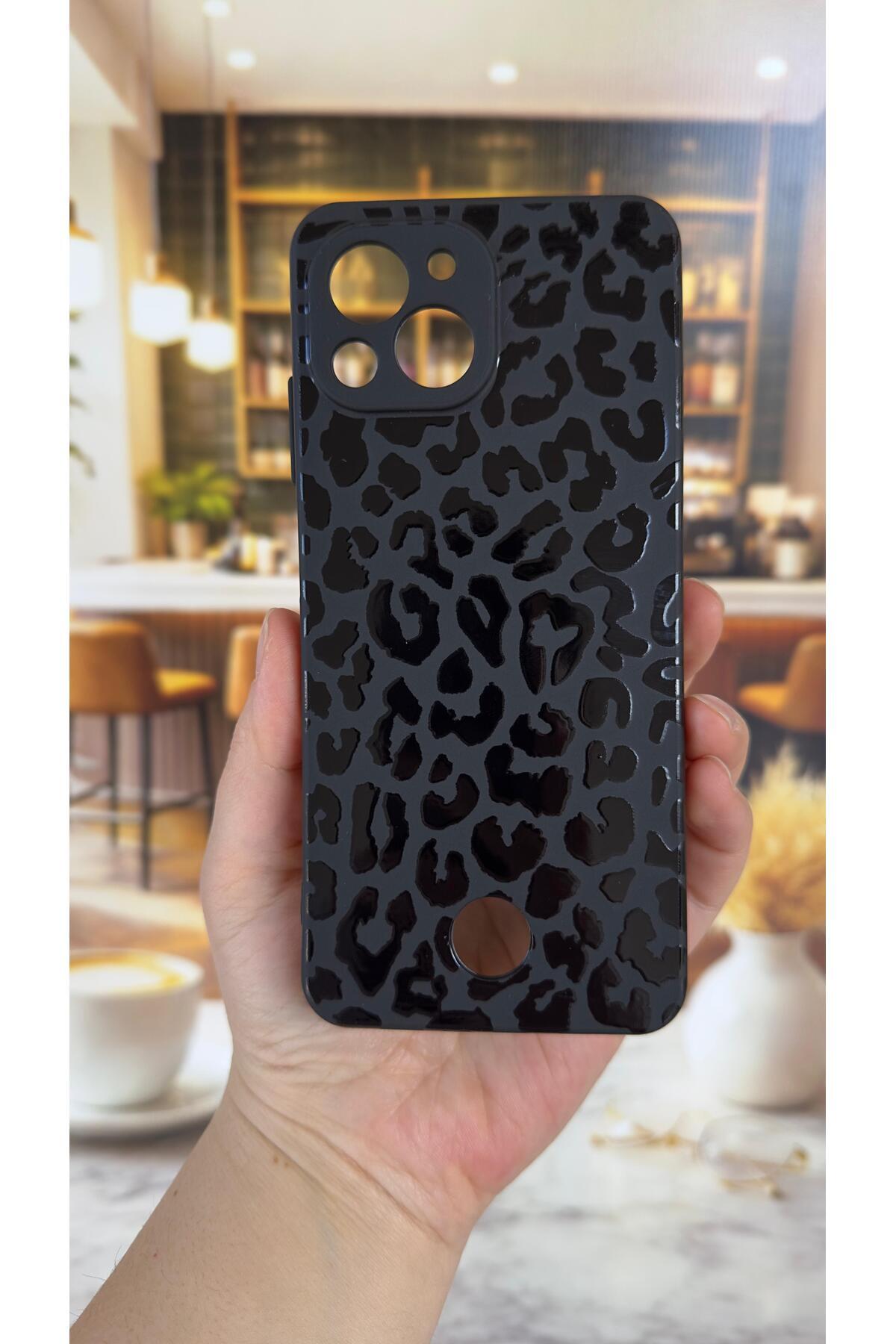 REEDER S23 PRO MAX Uyumlu Leopar Desenli Silikon Darbe Emici Klasik Korumalı Rubber Kılıf