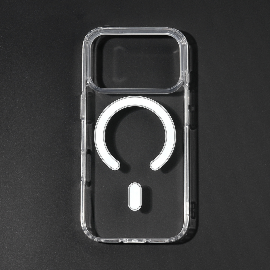iPhone 17 Pro ile Uyumlu MagSafe Uyumlu Şeffaf Telefon Kılıfı – Ultra İnce, Darbe Koruma, Hızlı Şarj Desteği