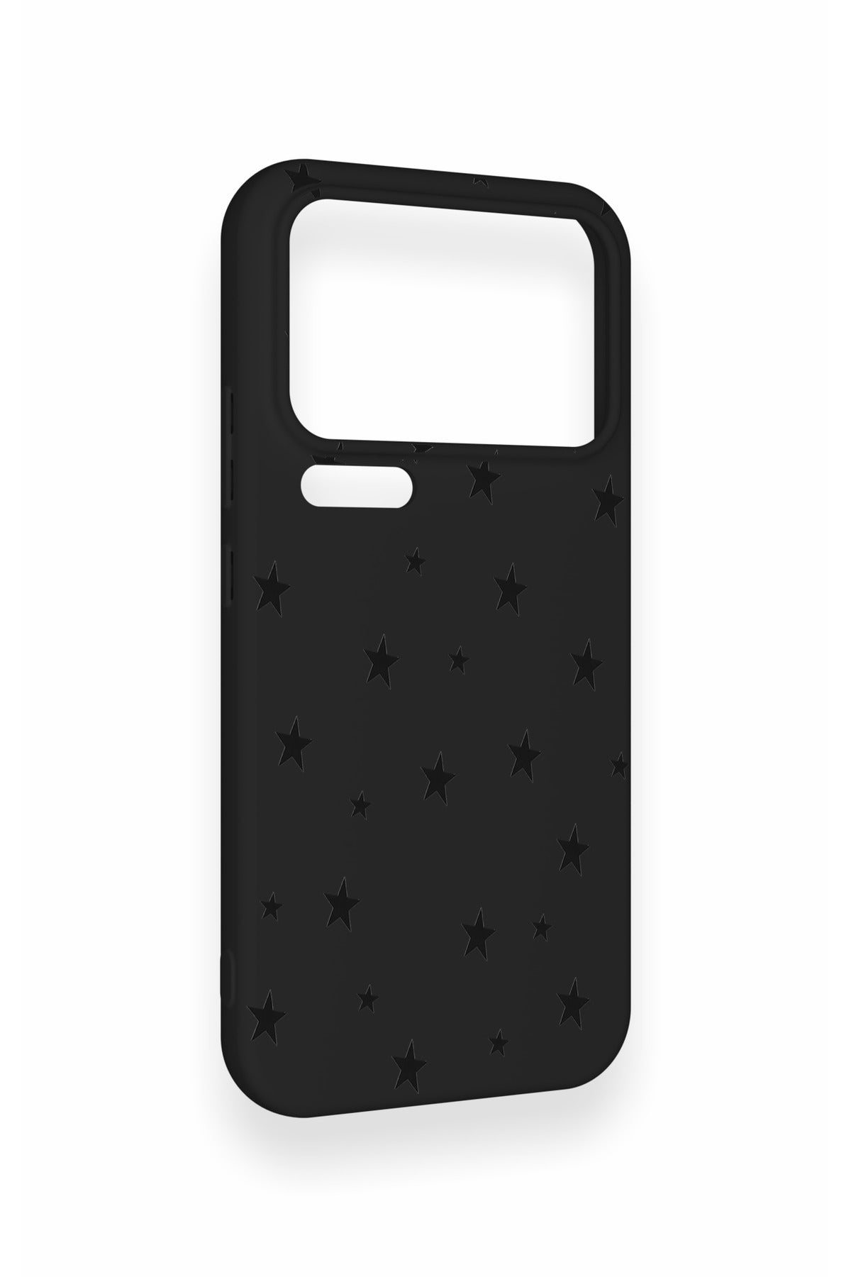 Mi 17 Pro Max Uyumlu Mini Siyah Yıldız Desenli Silikon Kılıf