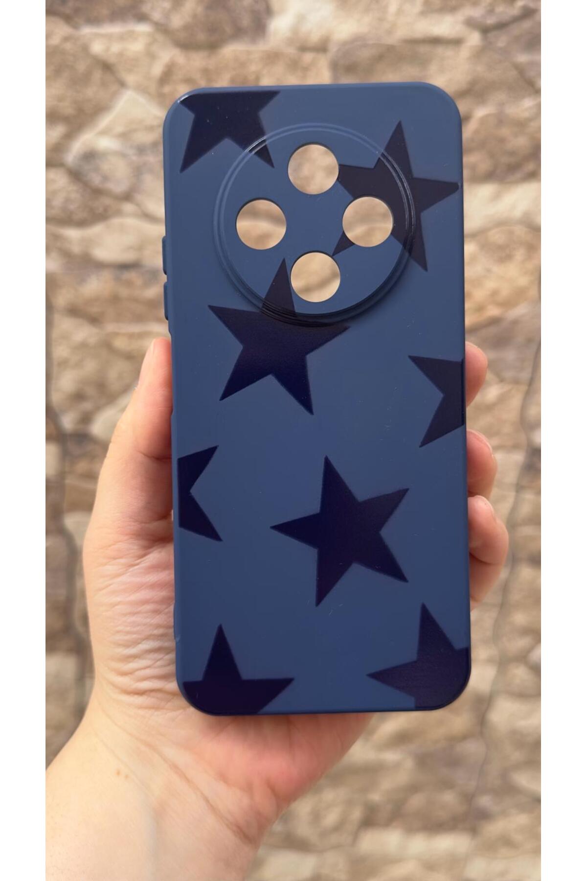 TECNO SPARK 30C Uyumlu Star Silikon Darbe Emici Klasik Korumalı Rubber Kılıf