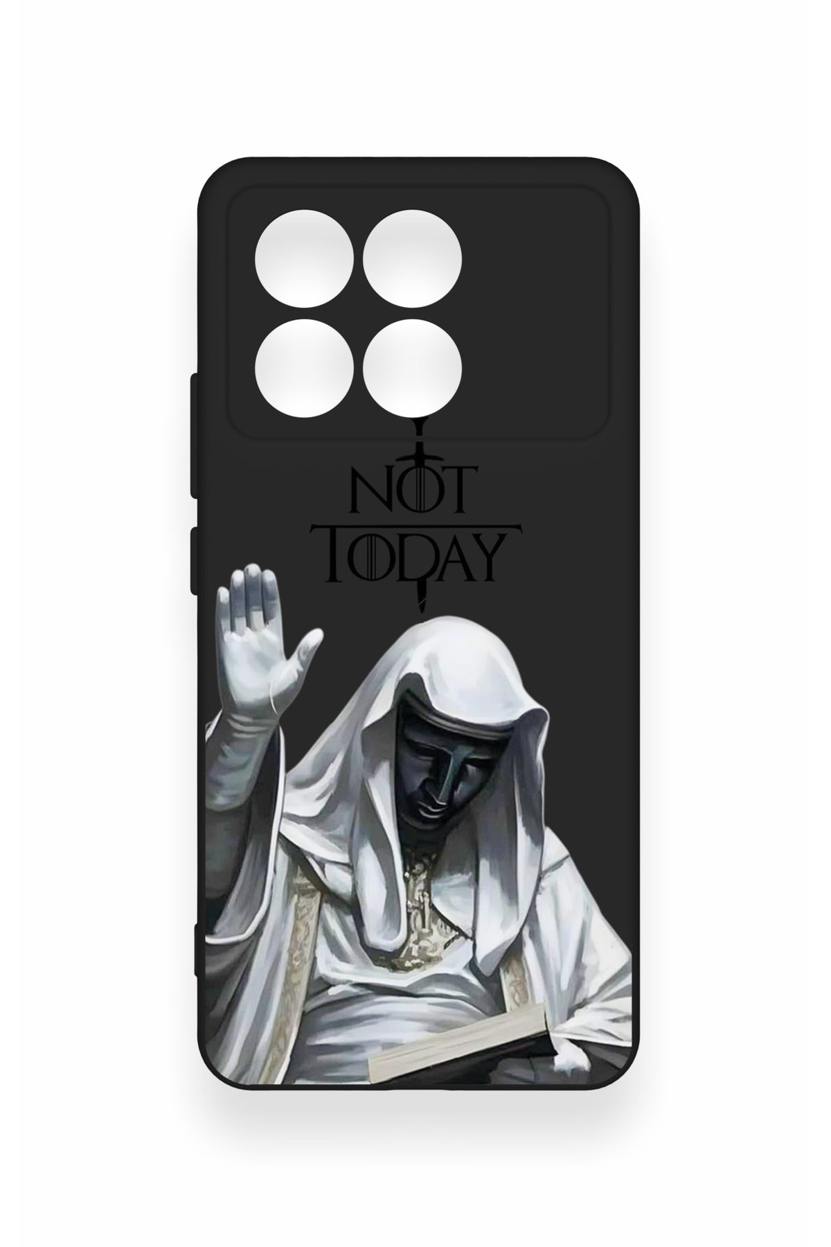 Poco X6 Pro Uyumlu Not Today Desenli Silikon Kılıf