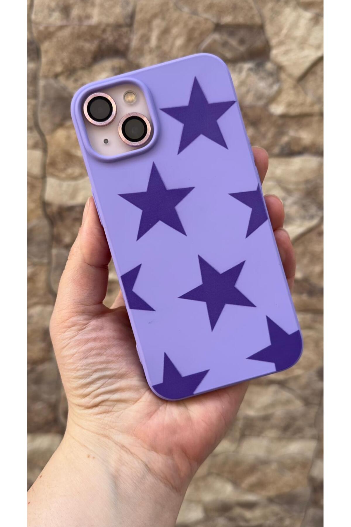 iPhone 13 Uyumlu Star Silikon Darbe Emici Klasik Korumalı Rubber Kılıf