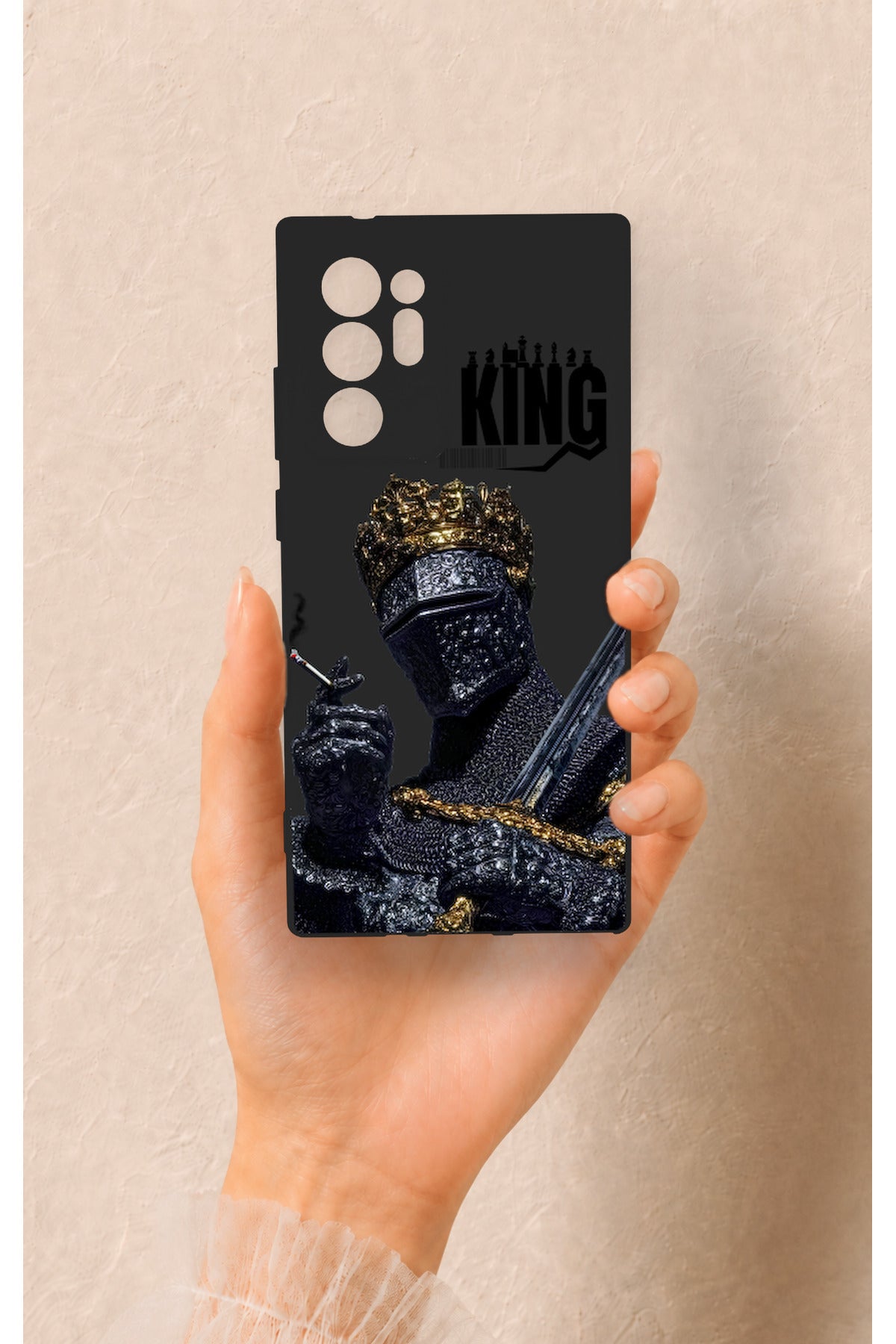 Samsung Note 20 Ultra Uyumlu King Desenli Silikon Kılıf