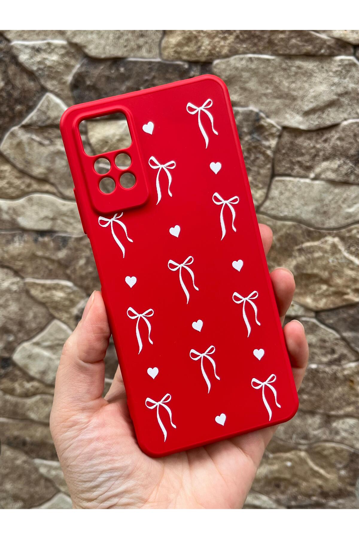 Redmi Note 11 Pro/Note 12 Pro 4G Uyumlu Kalpli Fiyonk Desenli Silikon Darbe Emici Korumalı Kılıf