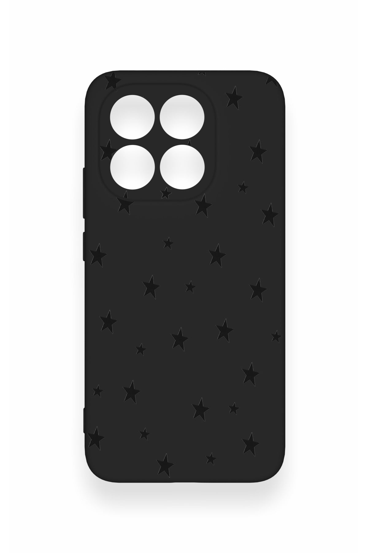 Mi 15T 5G Uyumlu Mini Siyah Yıldız Desenli Silikon Kılıf