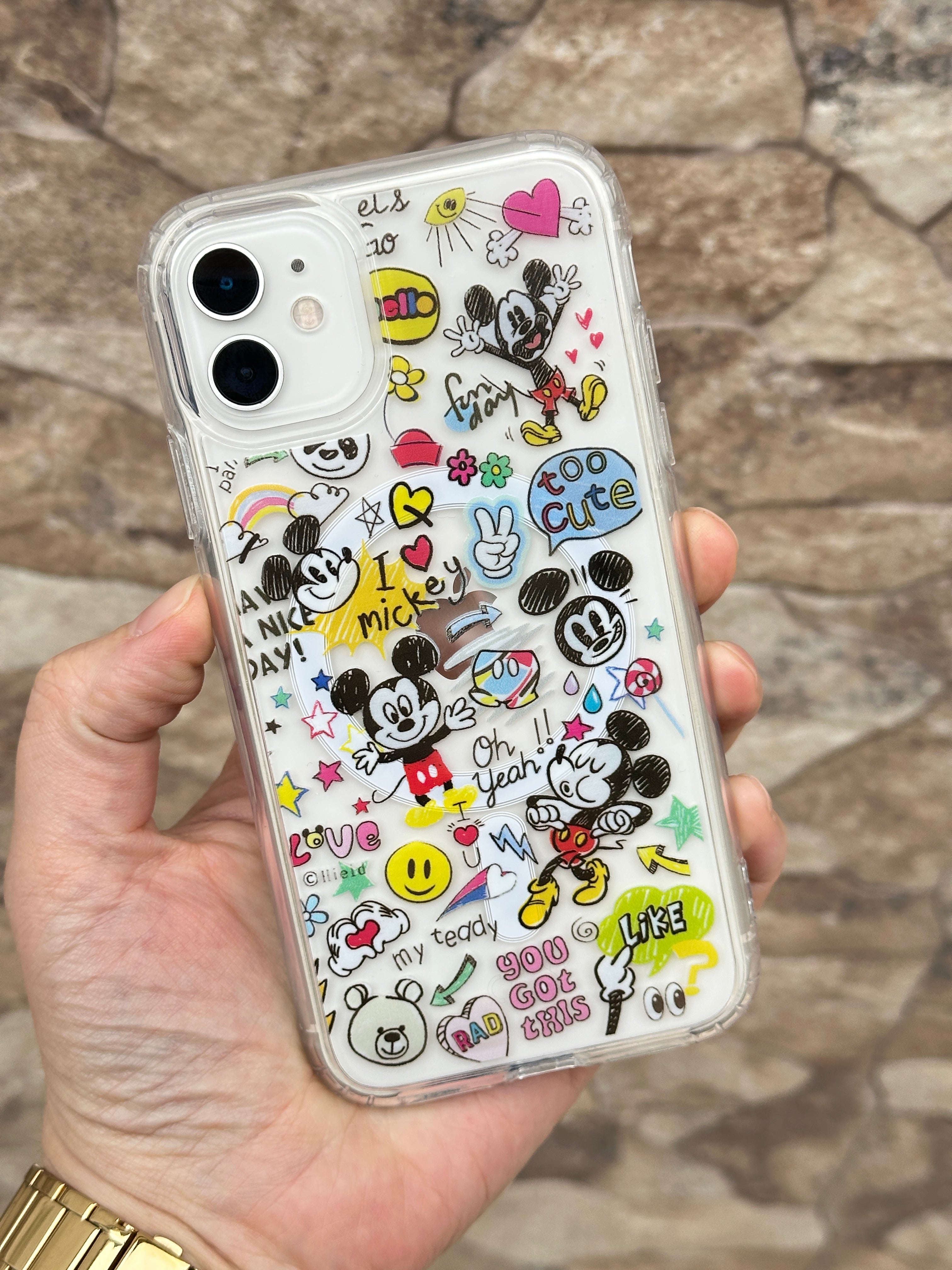 Magsafe Özellikli Kamera Çıkıntılı Micky Mouse Figürlü Micky Mix Kılıf