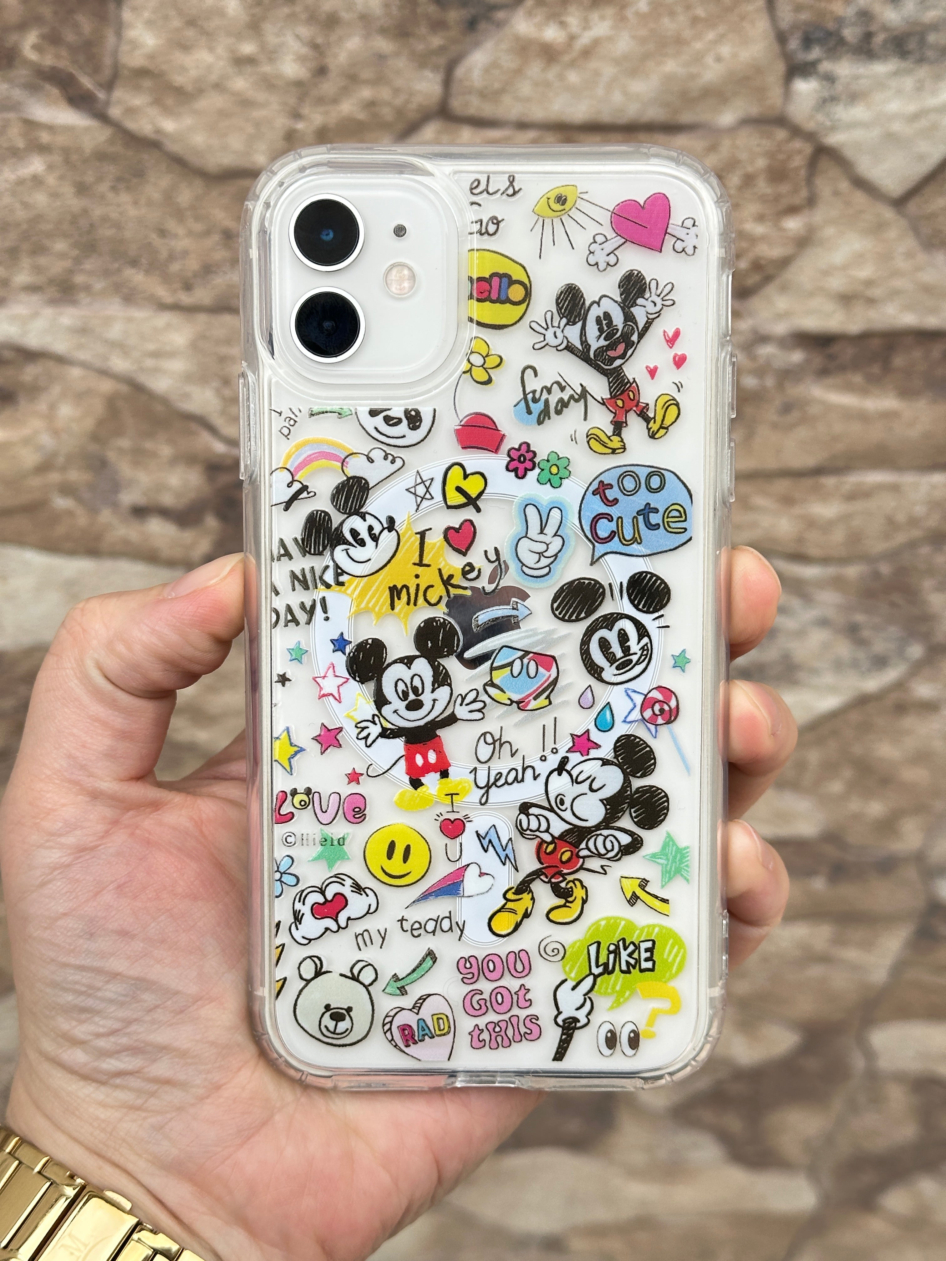 Magsafe Özellikli Kamera Çıkıntılı Micky Mouse Figürlü Micky Mix Kılıf