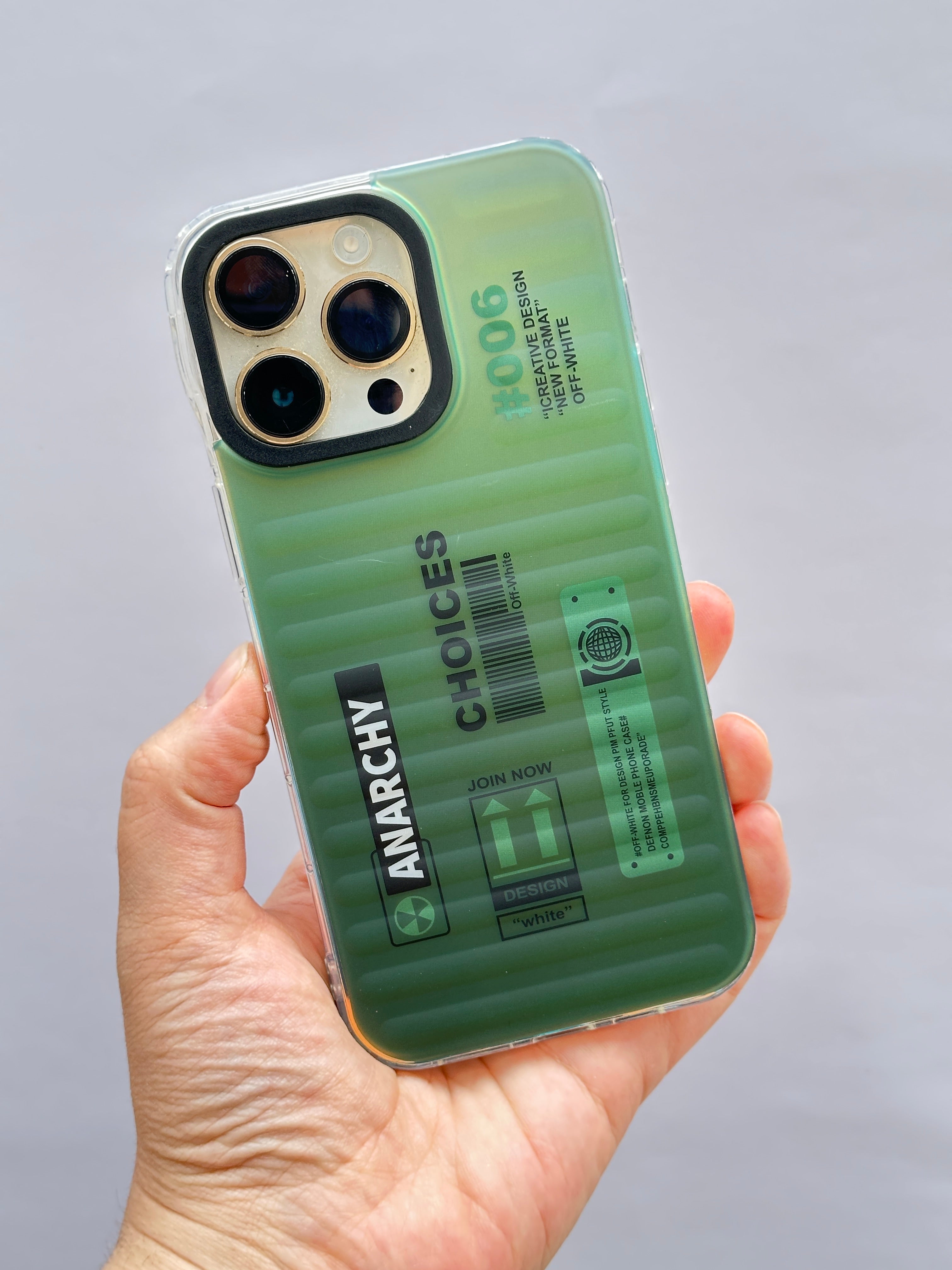 iPhone 14 Pro Max Hologramlı Renk Değiştiren Kamera Çıkıntılı Trend Marka Tasarım New Design Kılıf