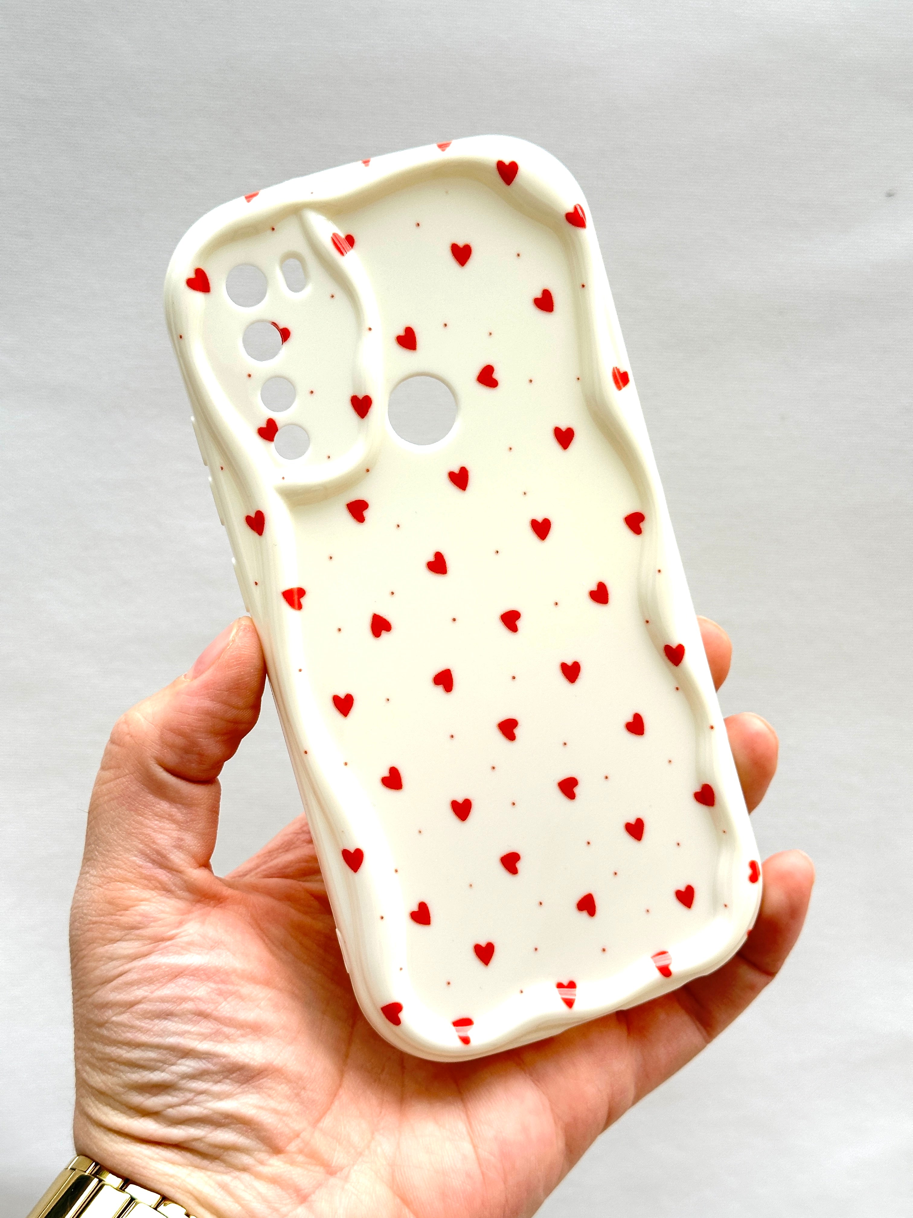 Redmi Note 8 Kalp Desenli Kamera Korumalı Zarif Tasarımlı Mock Kılıf