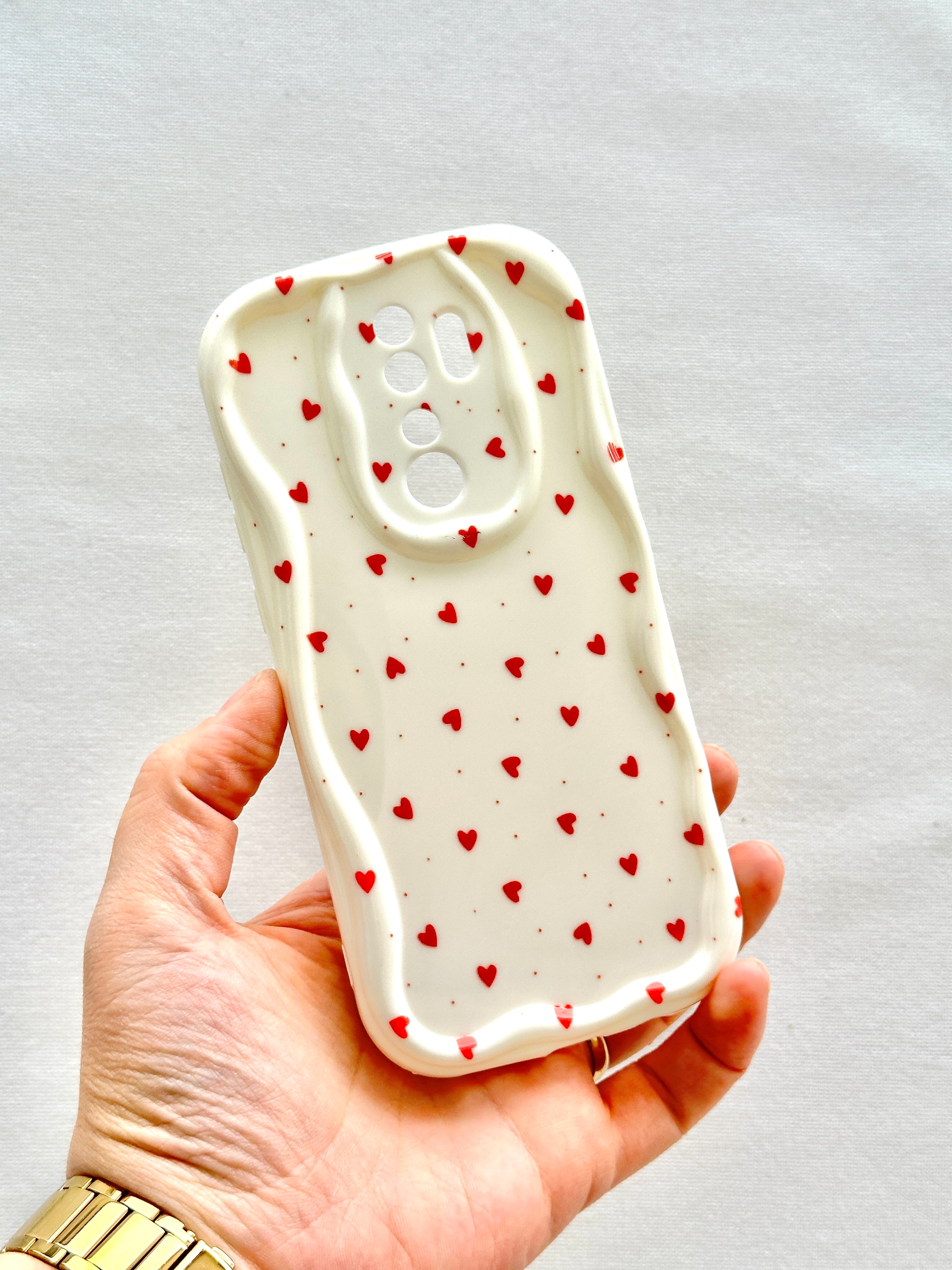 Redmi Note 8 Pro Kalp Desenli Kamera Korumalı Zarif Tasarımlı Mock Kılıf