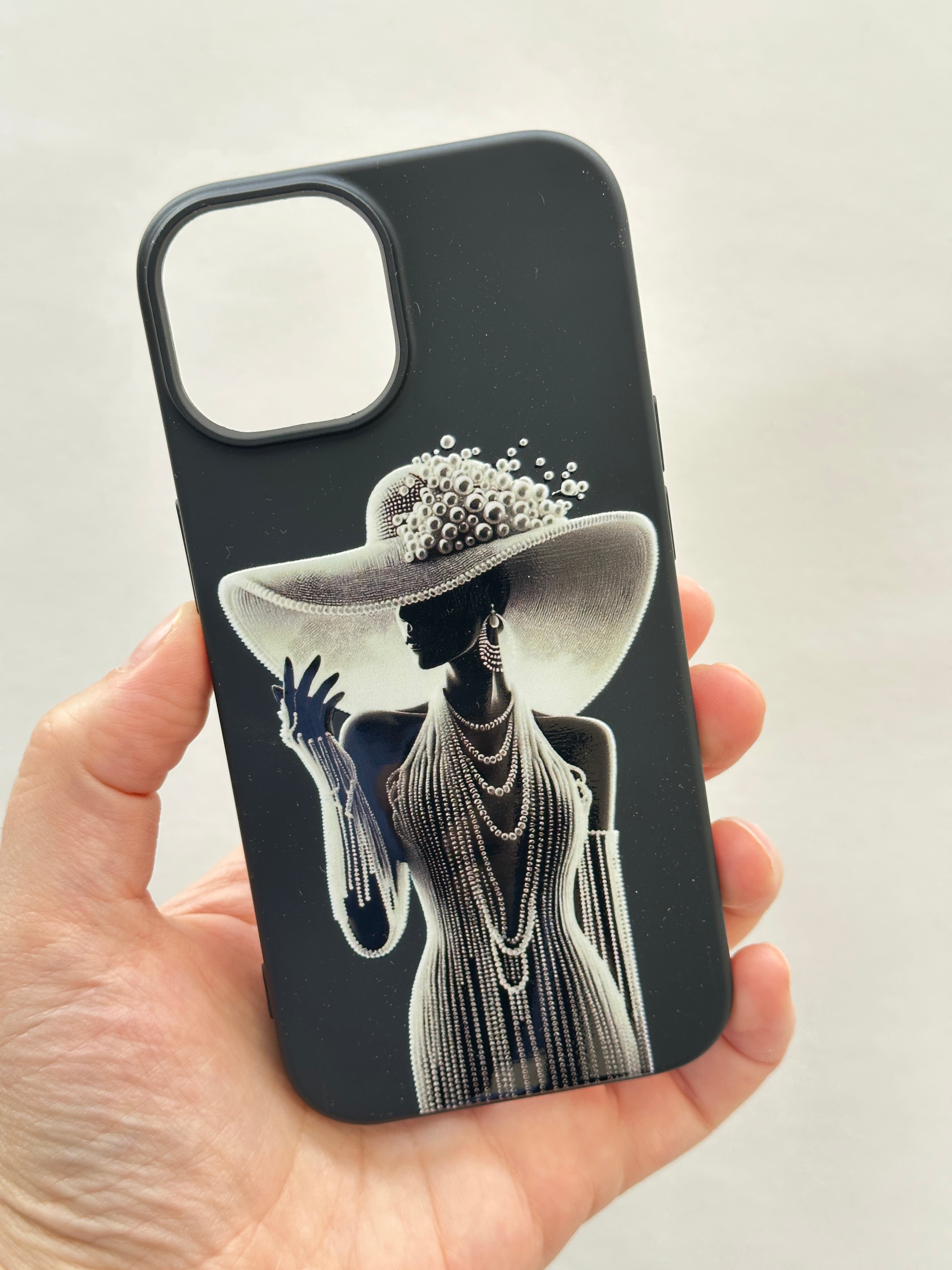 Lady Kadın Desenli İçi Kadife Kaliteli Silikon Kılıf