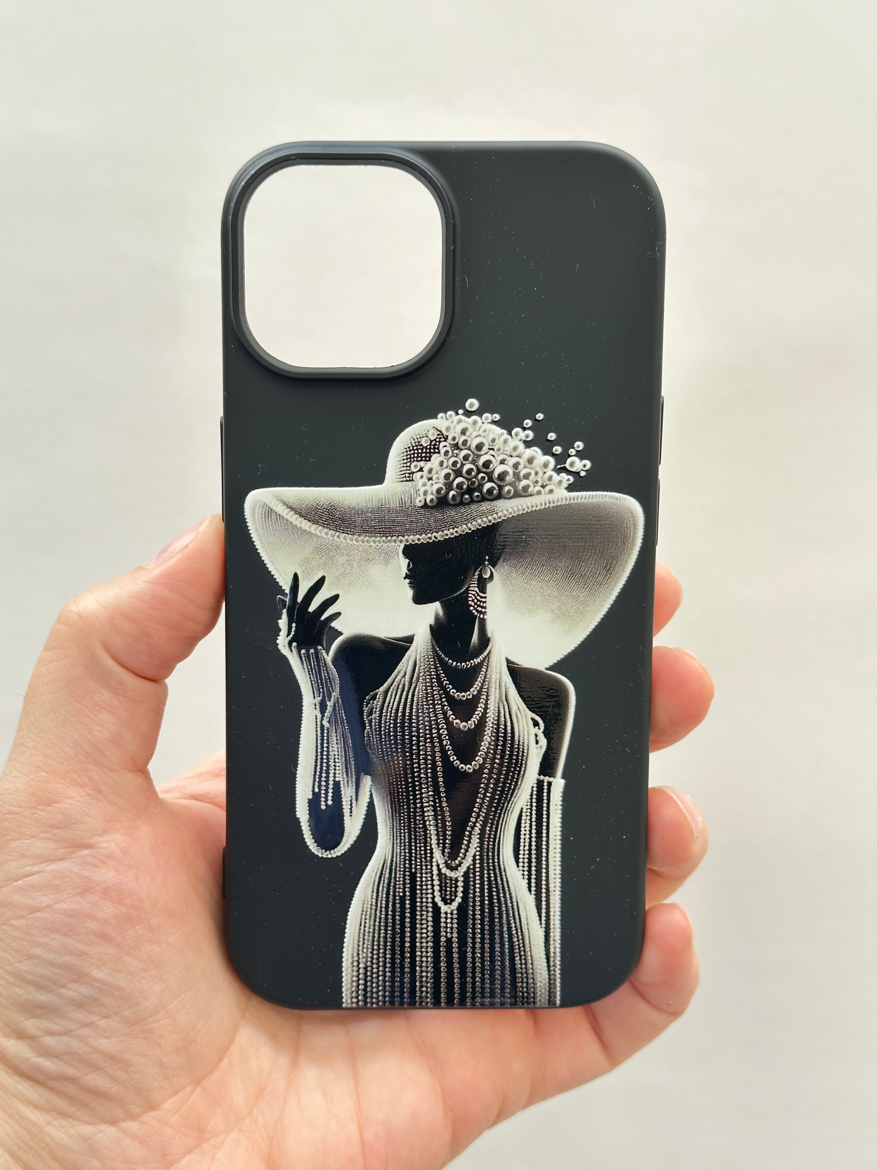 Lady Kadın Desenli İçi Kadife Kaliteli Silikon Kılıf