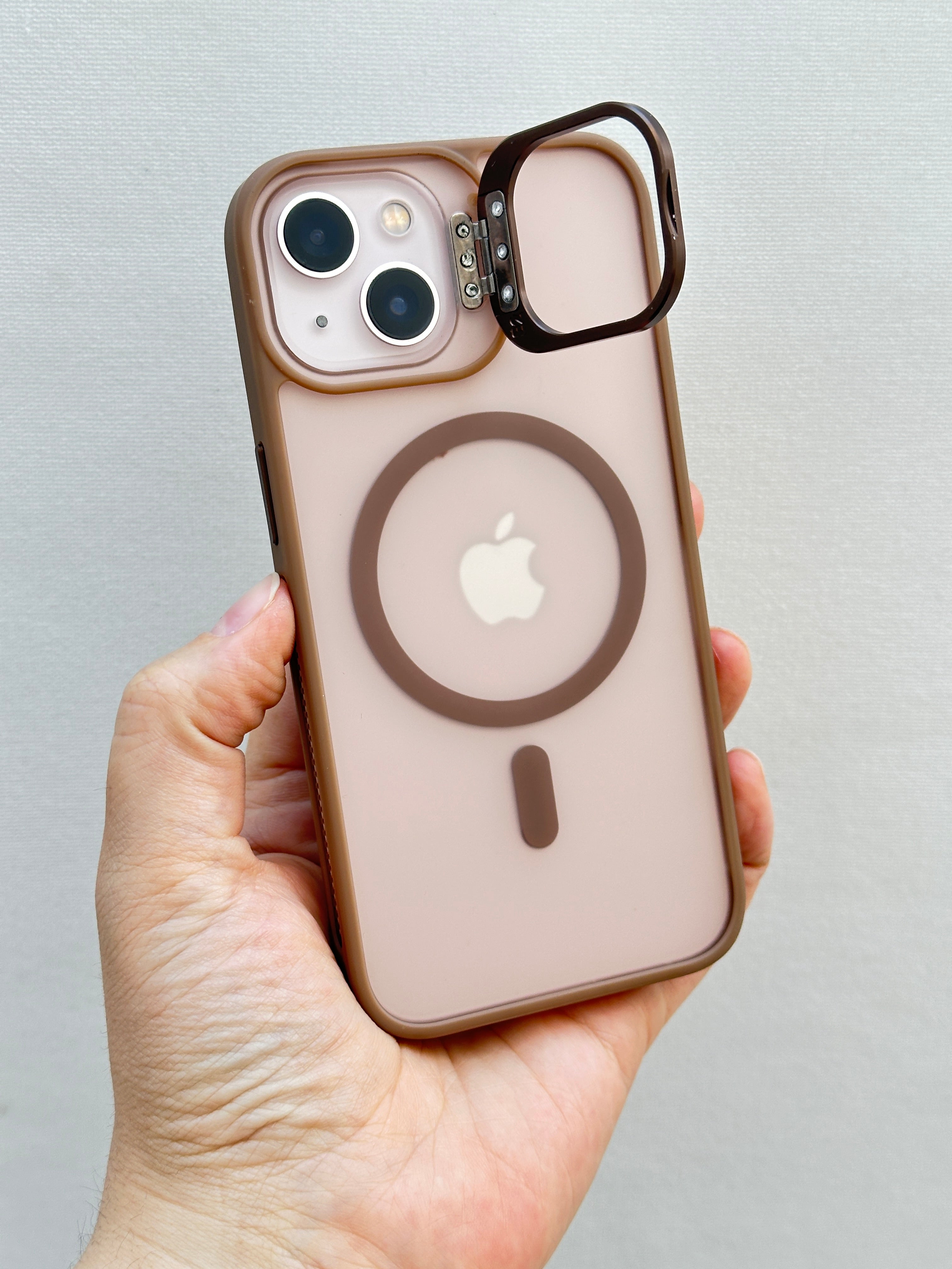 iPhone 13 Lens Koruyucu Hediyeli Magsafe Özellikli Stand Olabilen Wonder Kılıf