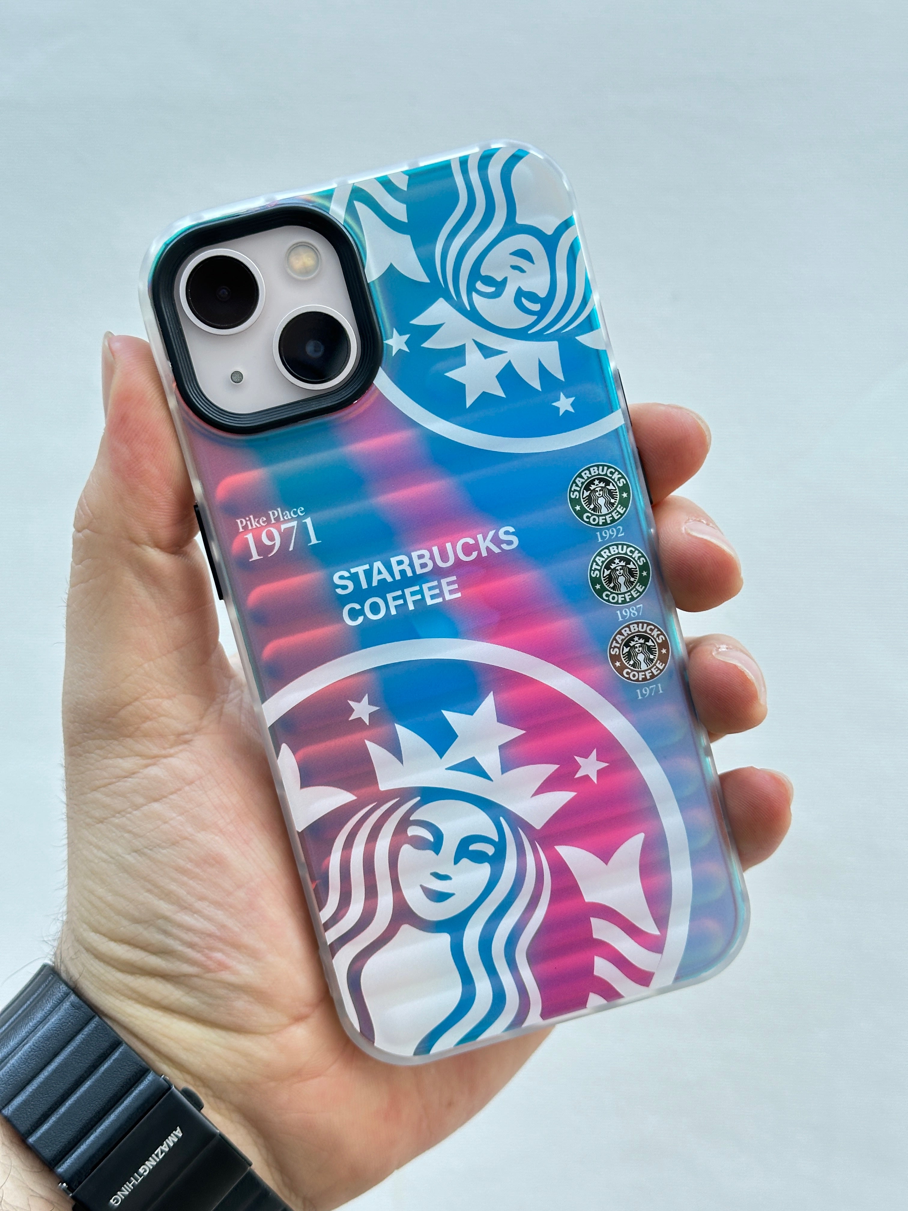 iPhone 13 Hava Boşluklu Darbe Emici Özellikli Hologramlı Renk Değiştiren Kılıf