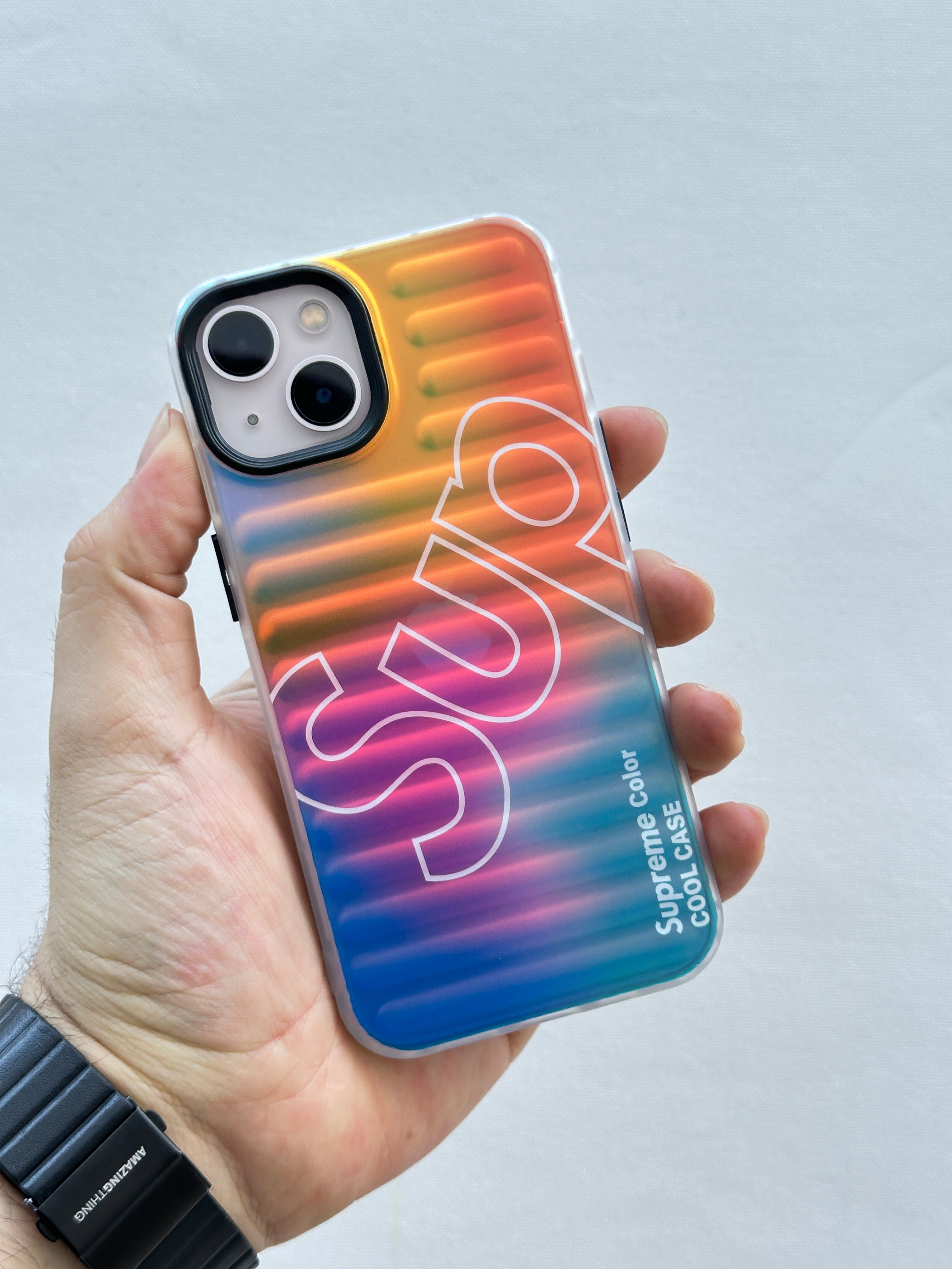 iPhone 13 Hava Boşluklu Darbe Emici Özellikli Hologramlı Renk Değiştiren Kılıf