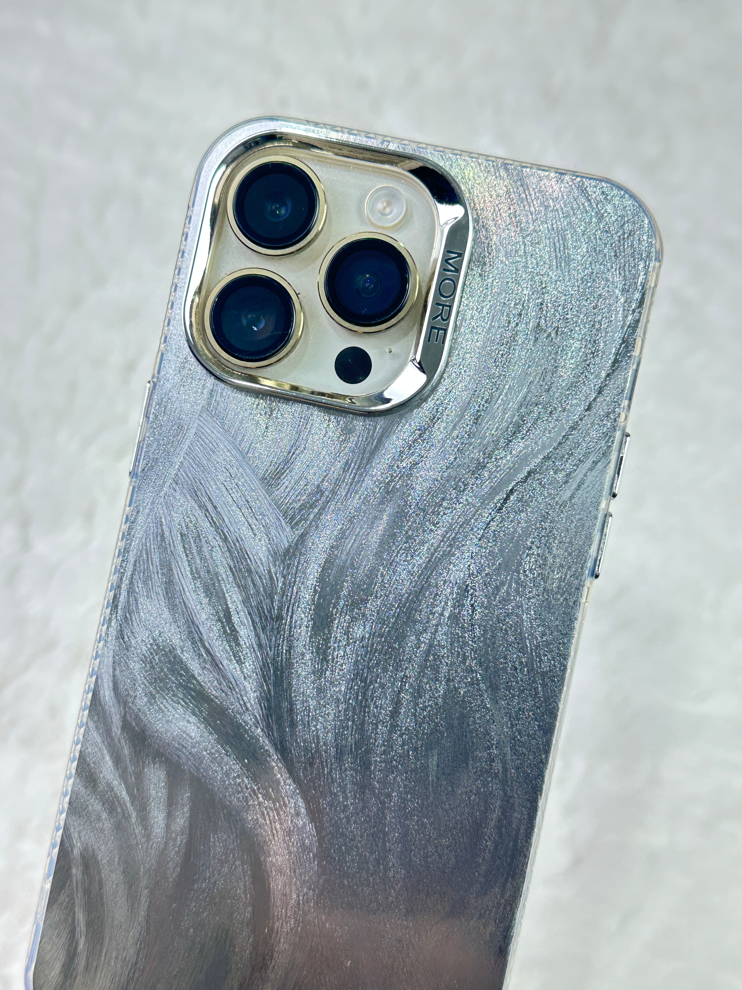 iPhone 15 Pro Hologram Dalgalı Kamera Çıkıntılı Zarif Tasarımlı Wonder Kılıf