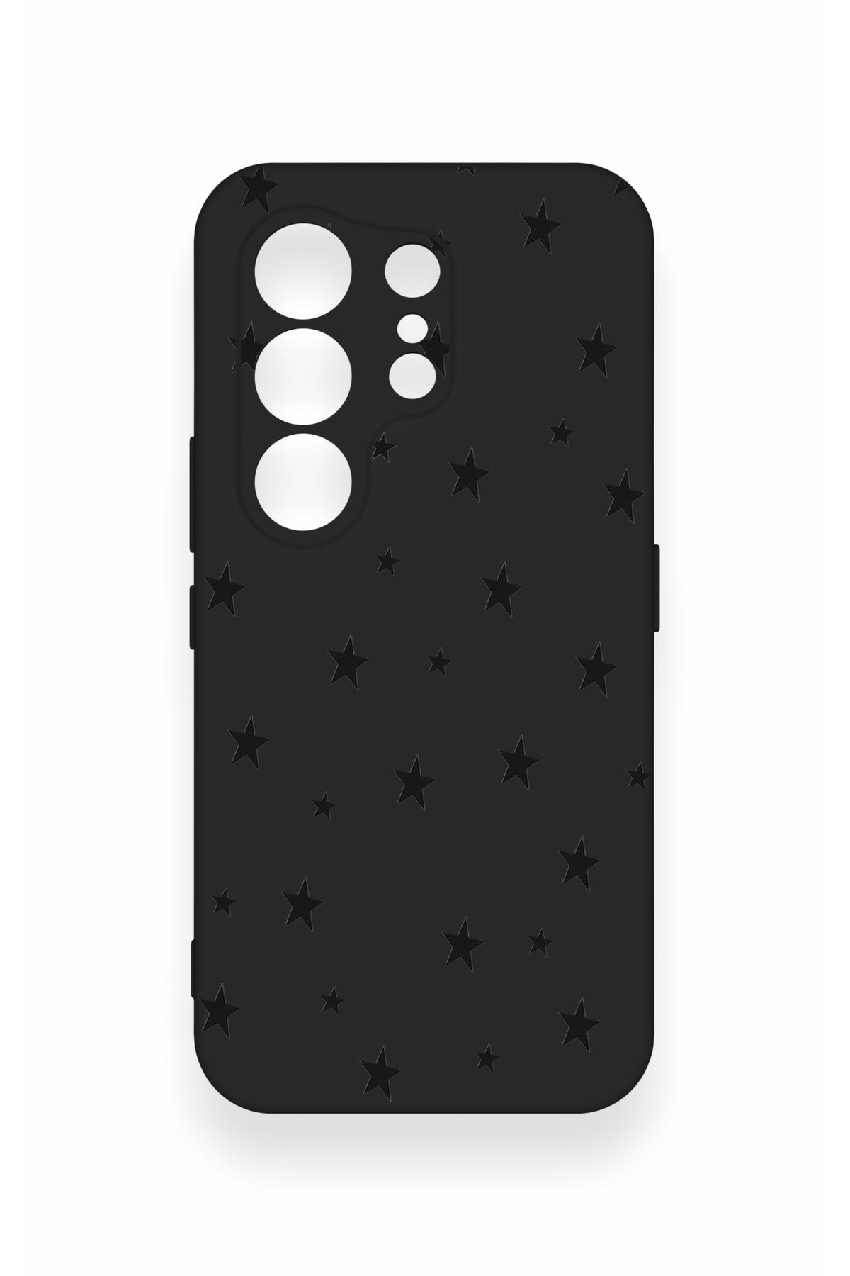 Tecno Camon 50 4G Uyumlu Mini Siyah Yıldız Desenli Silikon Kılıf