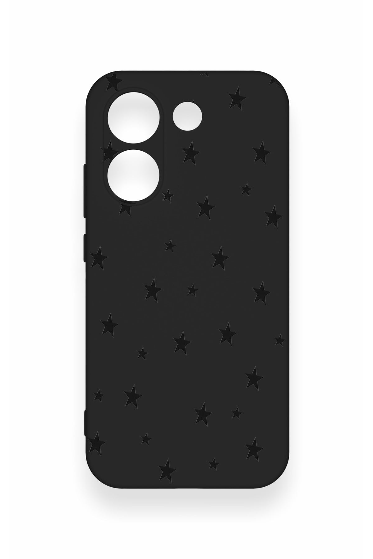 Poco X8 Pro Uyumlu Mini Siyah Yıldız Desenli Silikon Kılıf