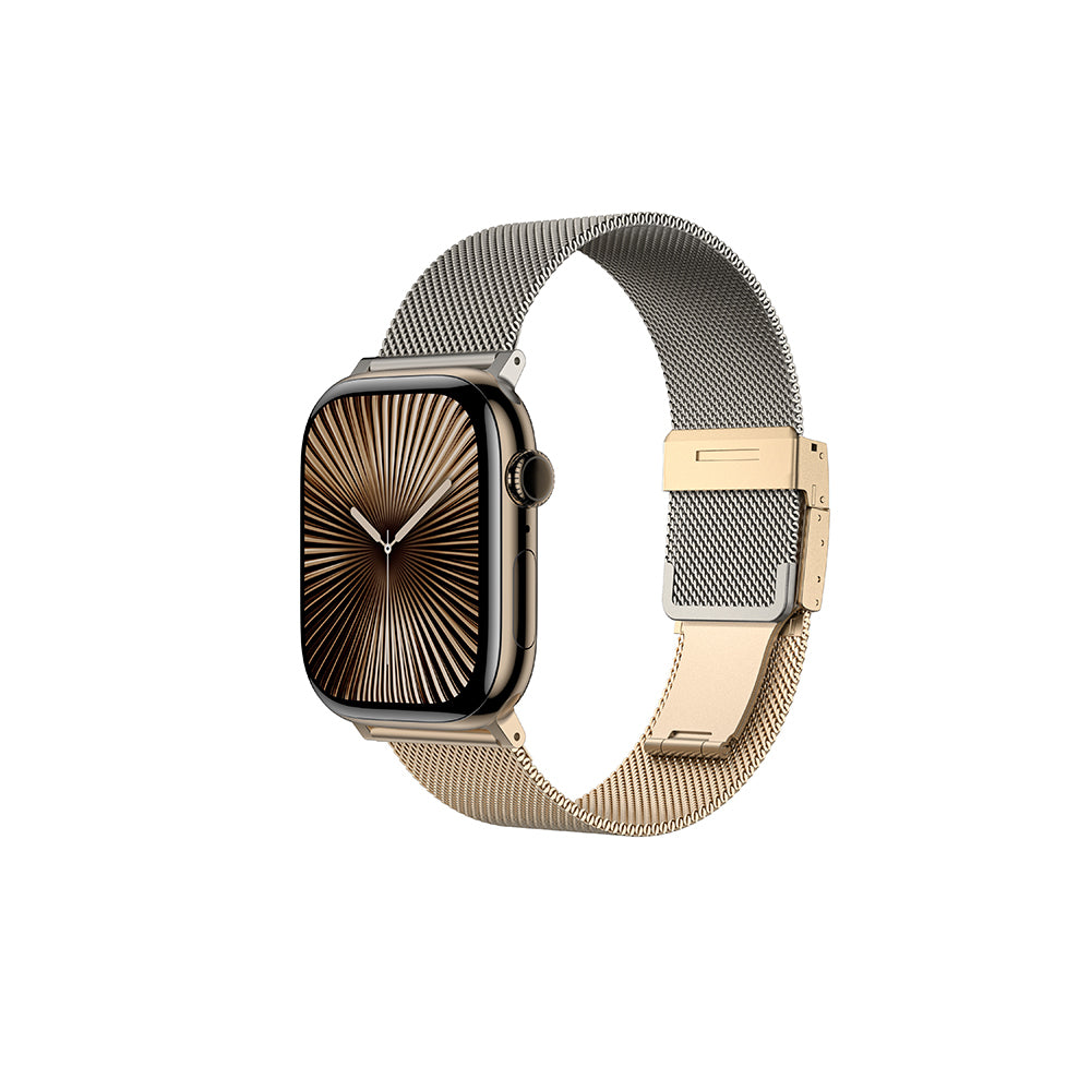Apple Watch Amazingthing Omni StyleFlip Metal Hasır Kordon Rose Gold