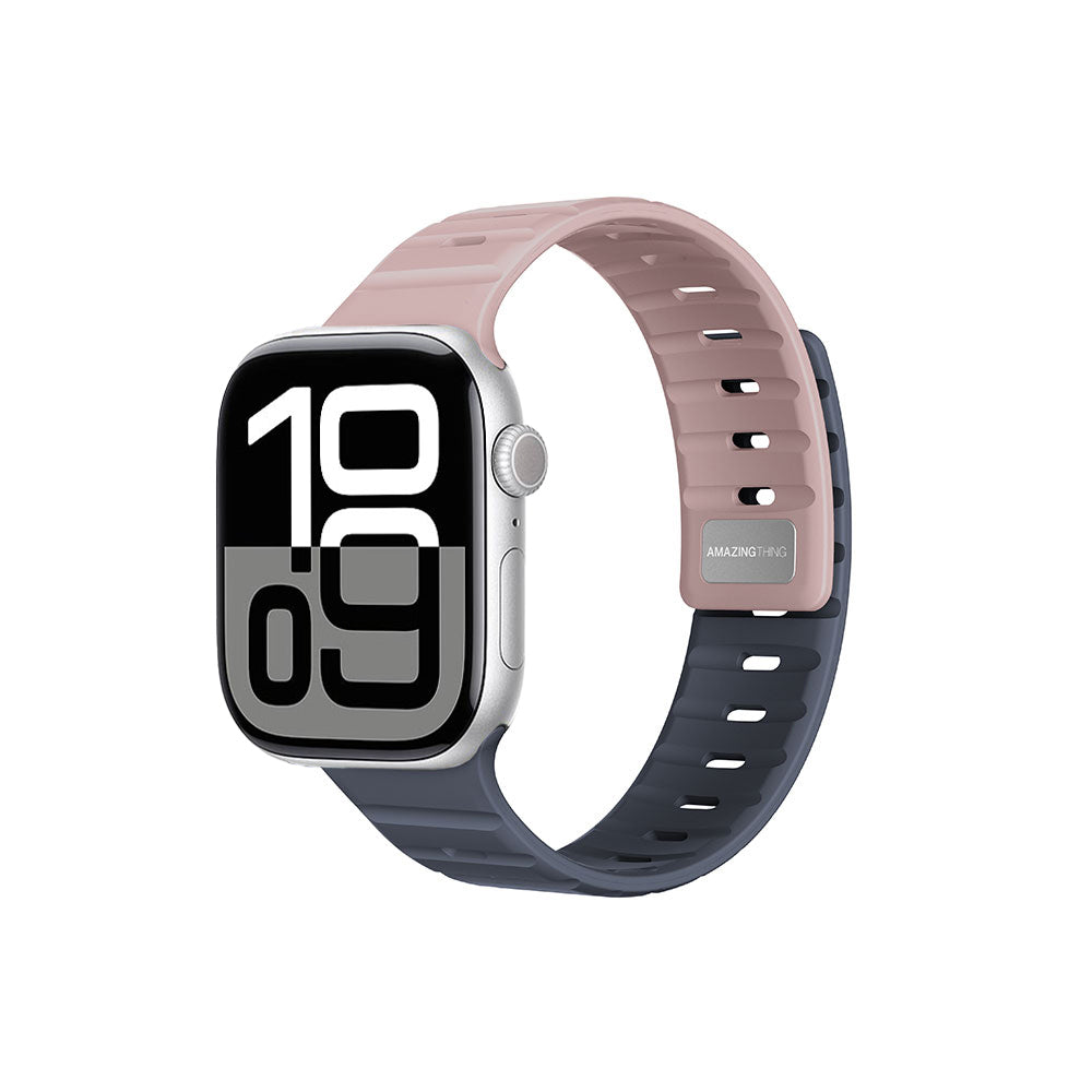 Apple Watch Amazingthing SilqLock Silikon Kordon Strap Kayış Starlight