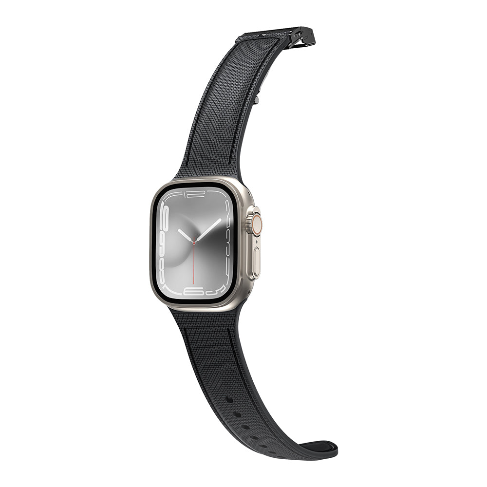 Apple Watch Amazingthing Titan Swift Deri Dokulu Silikon Kordon