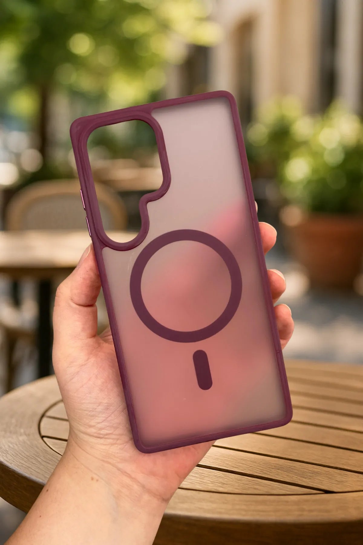 Samsung Galaxy S25 Ultra Magsafe Uyumlu Mat Kamera Korumalı Renkli Vio Kılıf