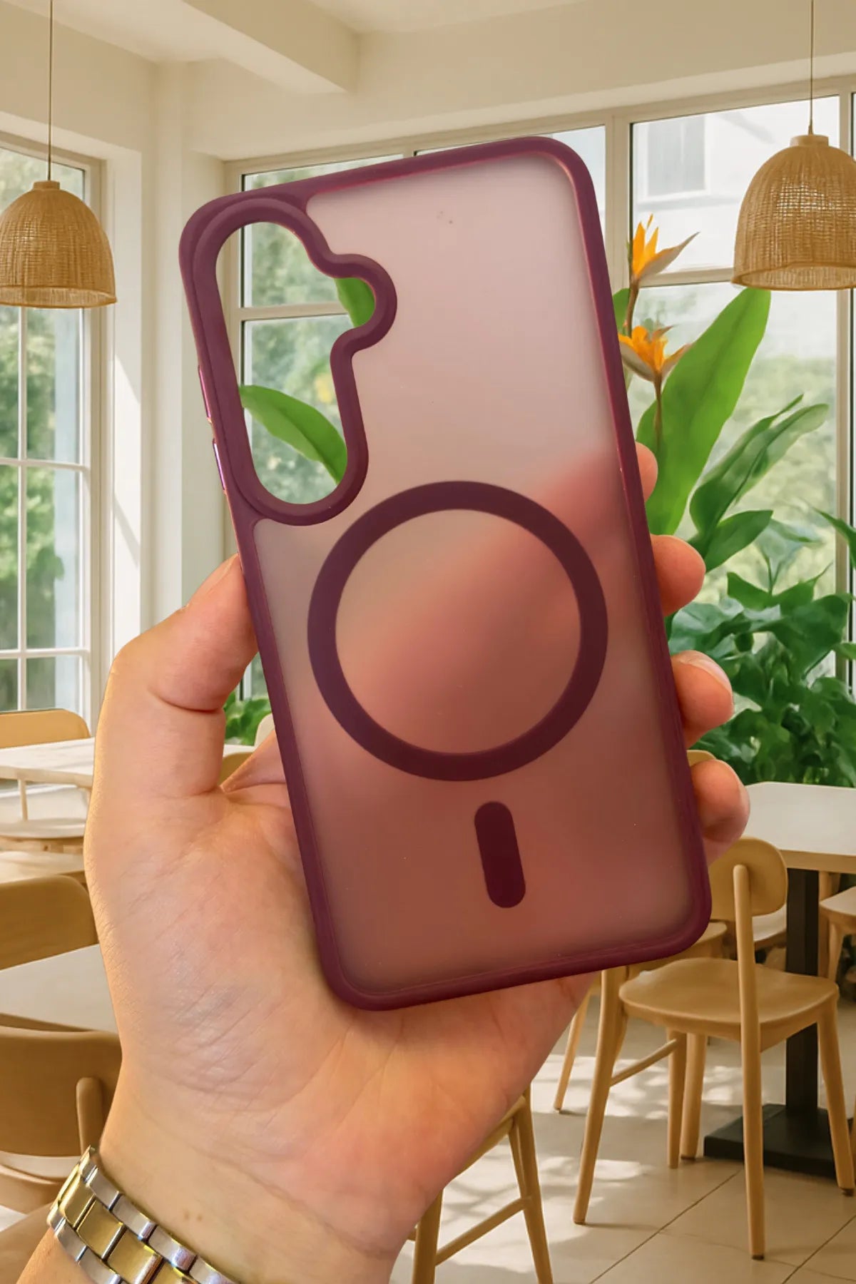 Samsung Galaxy S25 Plus Magsafe Uyumlu Mat Kamera Korumalı Renkli Vio Kılıf