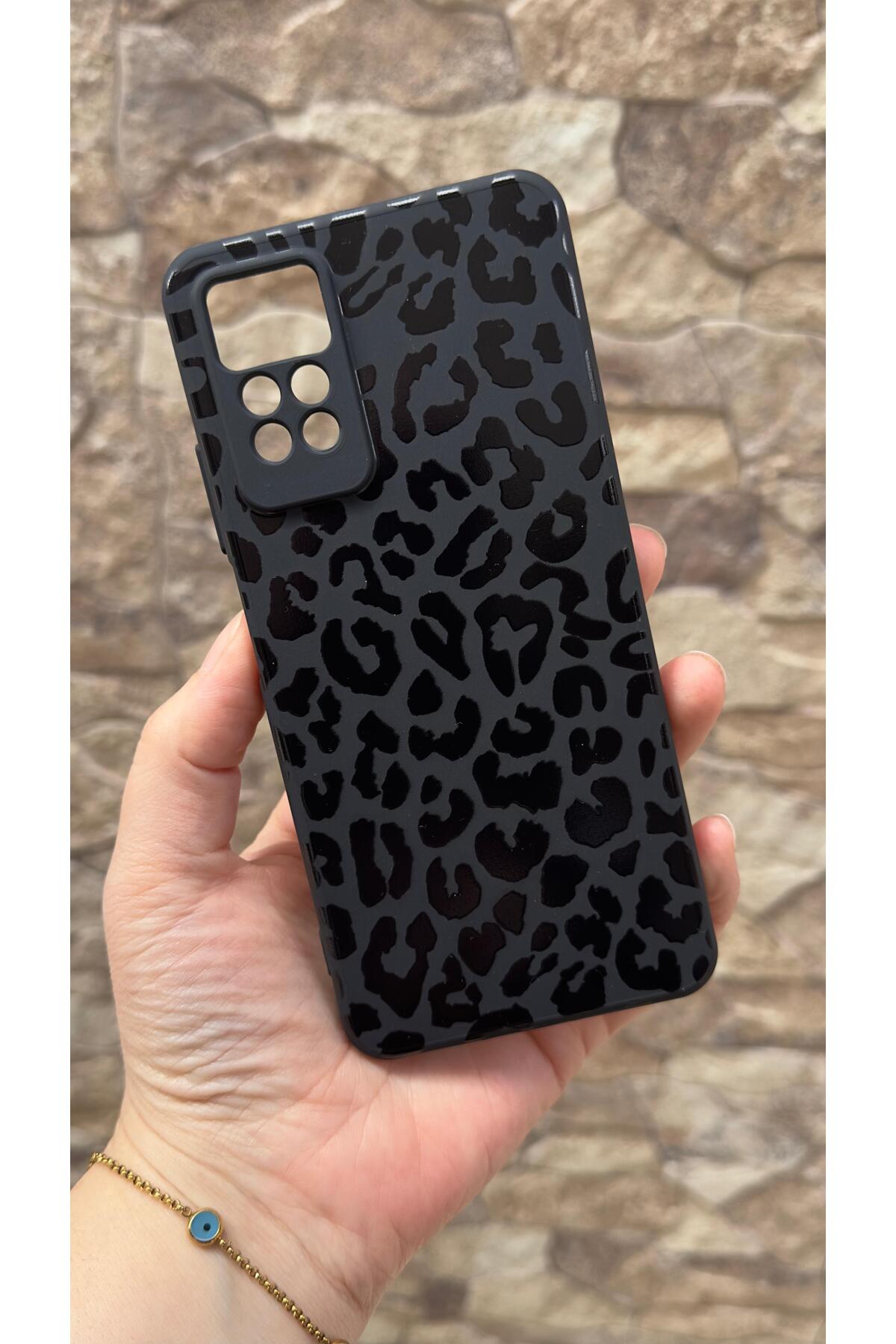 Redmi Note 11 Pro/Note 12 Pro 4G Uyumlu Leopar Desenli Silikon Darbe Emici Klasik Korumalı Rubber Kılıf