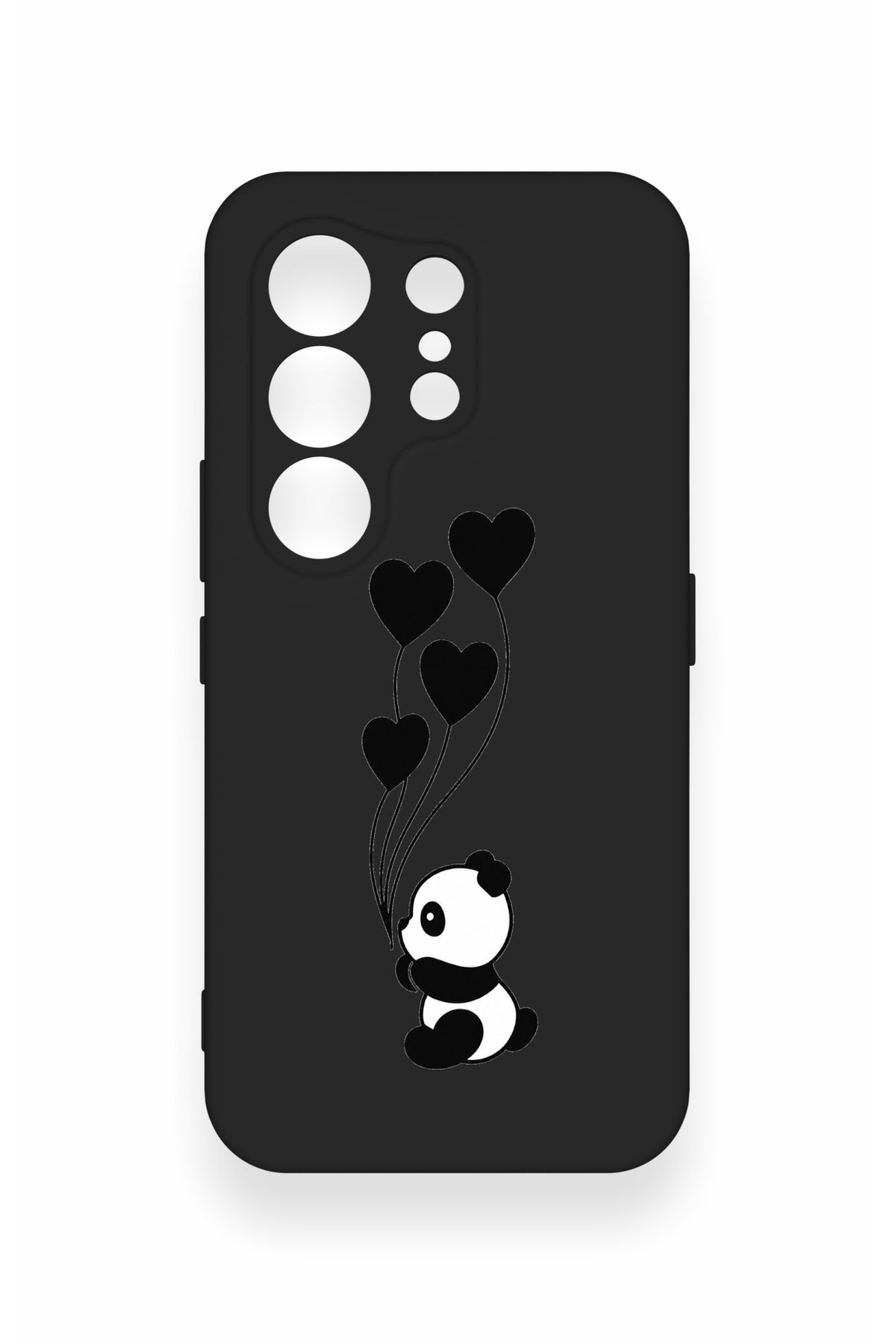 Tecno Camon 50 4G Uyumlu Kalpli Panda Desenli Silikon Kılıf