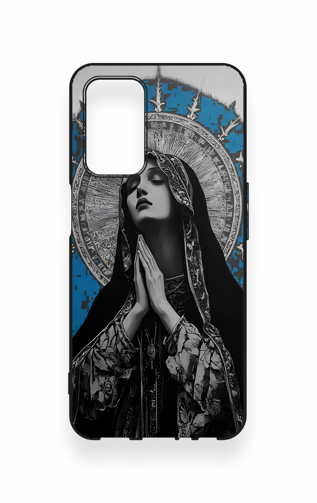 Oppo A55 Uyumlu Rahibe Desenli Silikon Kılıf