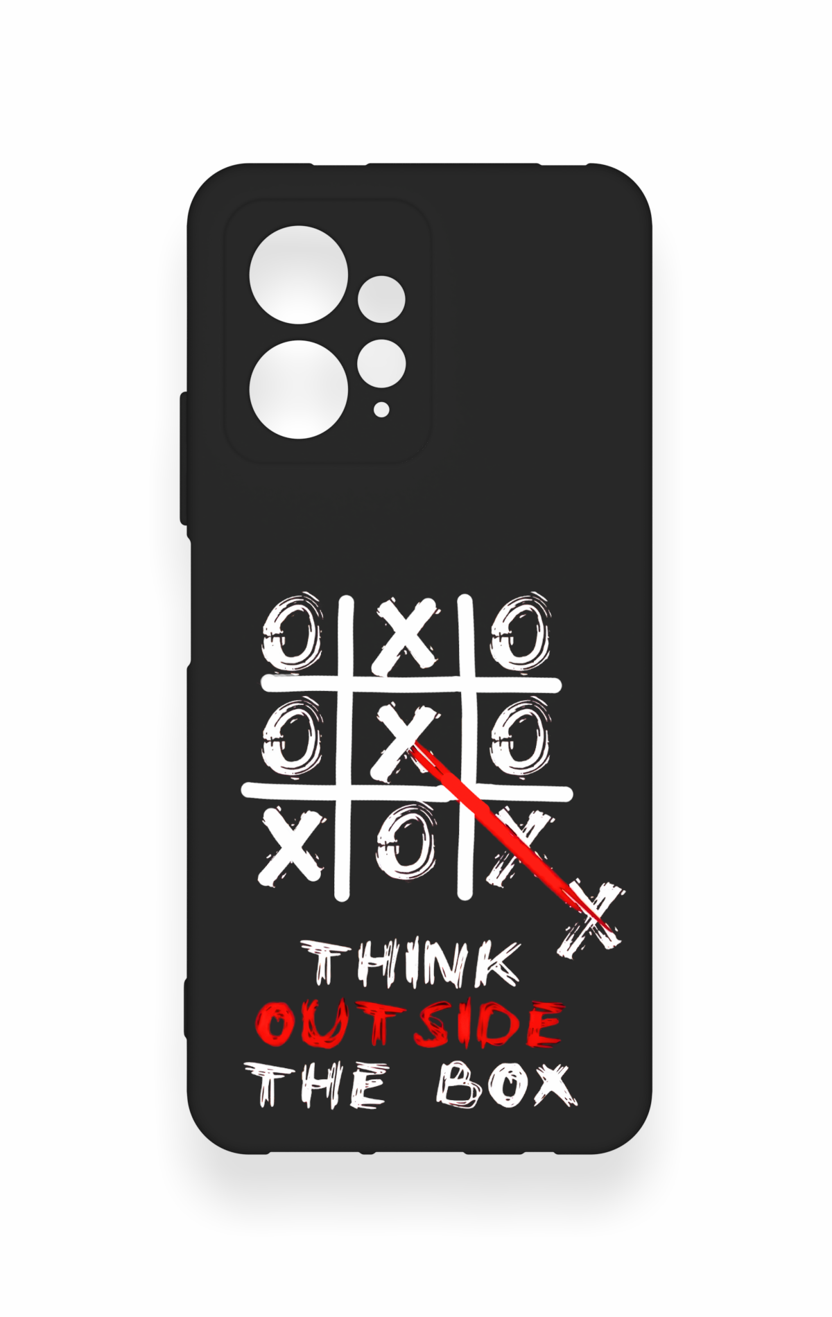 Redmi Note 12 4G Uyumlu Out Side The Box Desenli Silikon Kılıf
